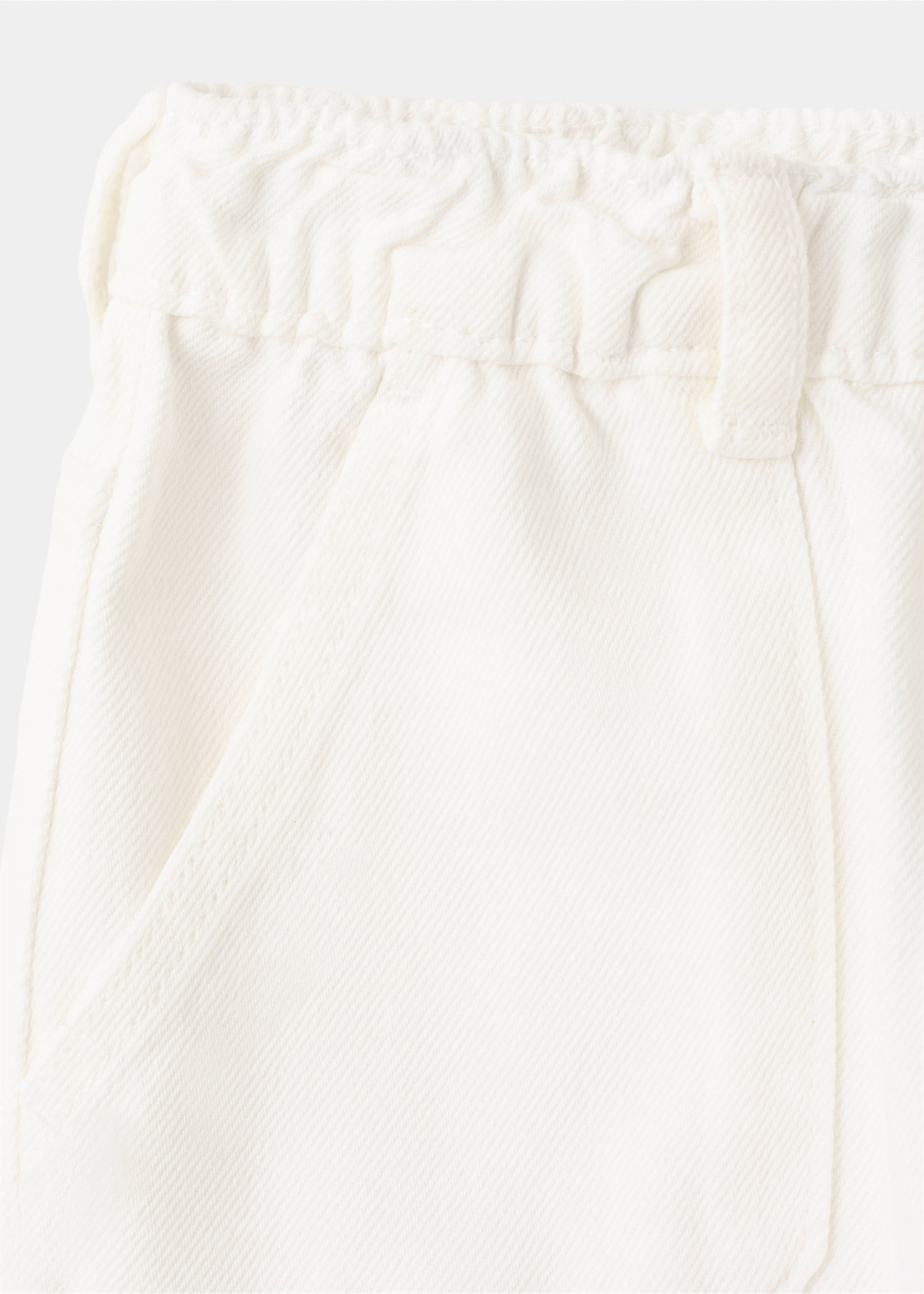 Jeans rectos cintura goma - Detalle del artículo 0, Blanco. Ref: 27081261-00.