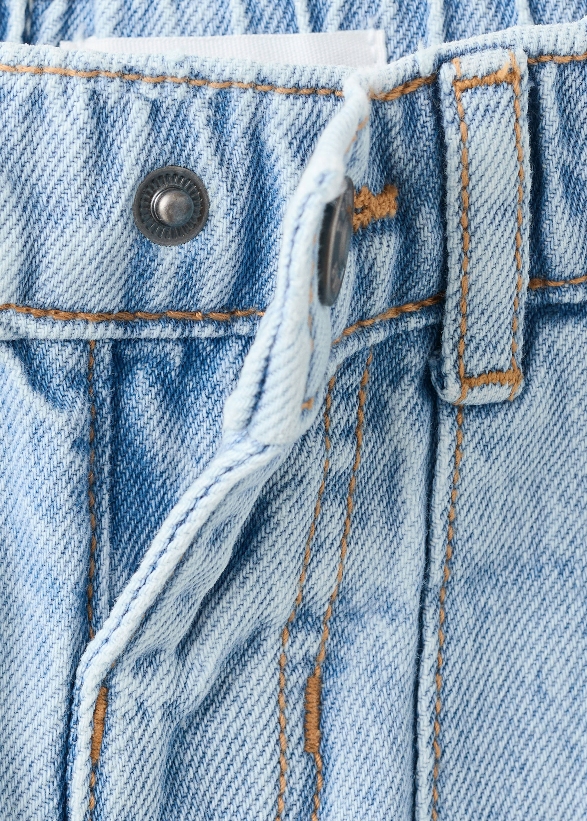 Straight jeans with elasticated waistband - Details of the article 8