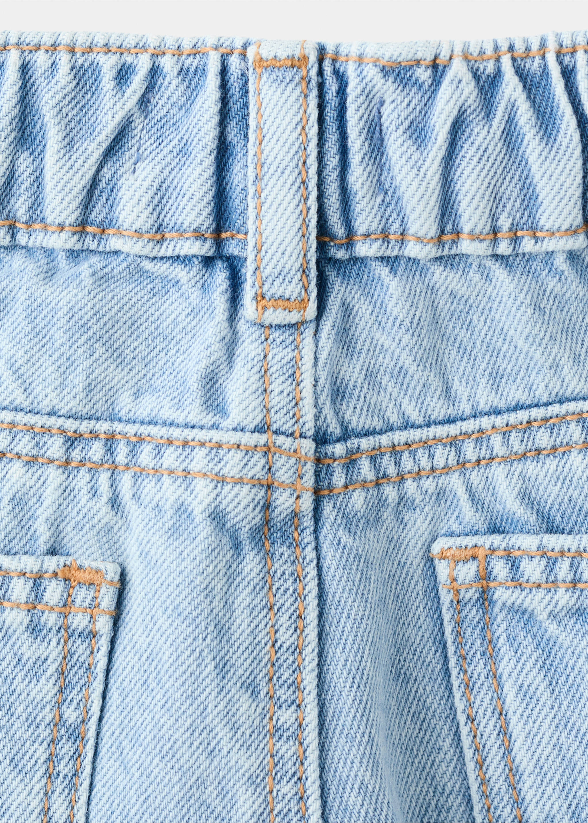 Jeans rectos cintura goma - Detalle del artículo 0, Azul claro. Ref: 27081261-00.