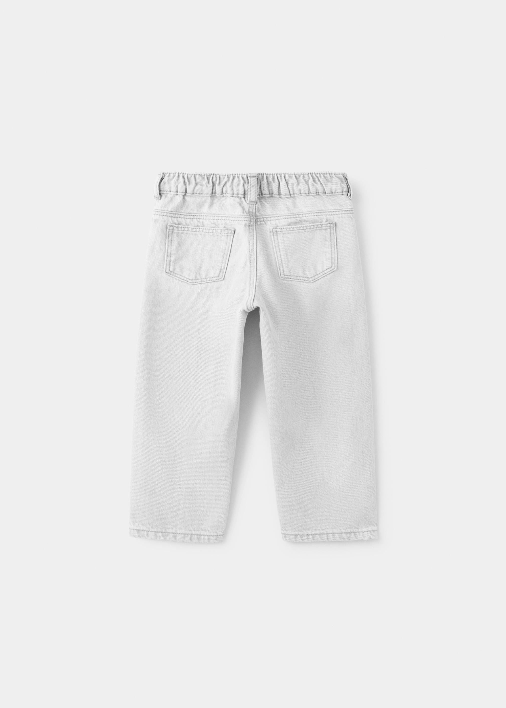 Straight jeans with elasticated waistband - Reverse of the article