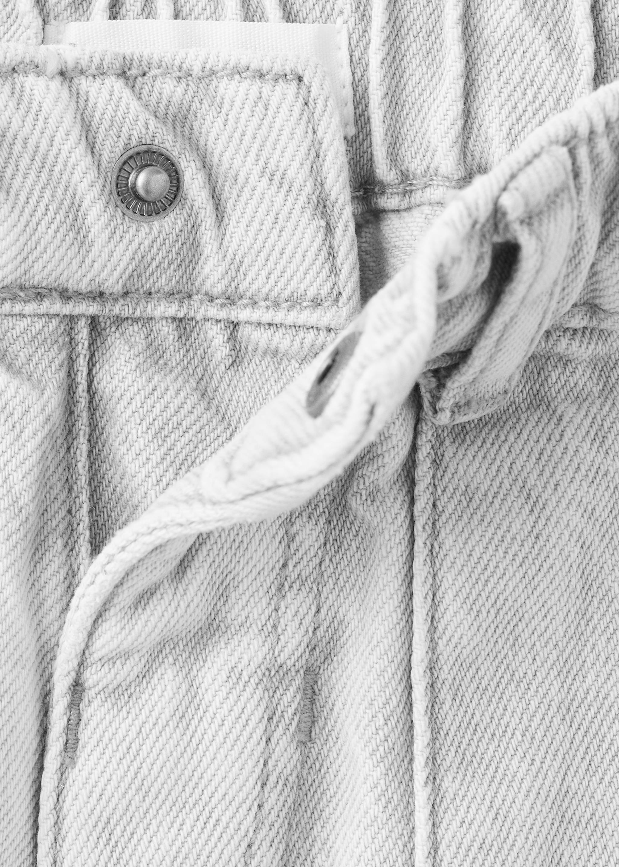 Straight jeans with elasticated waistband - Details of the article 8