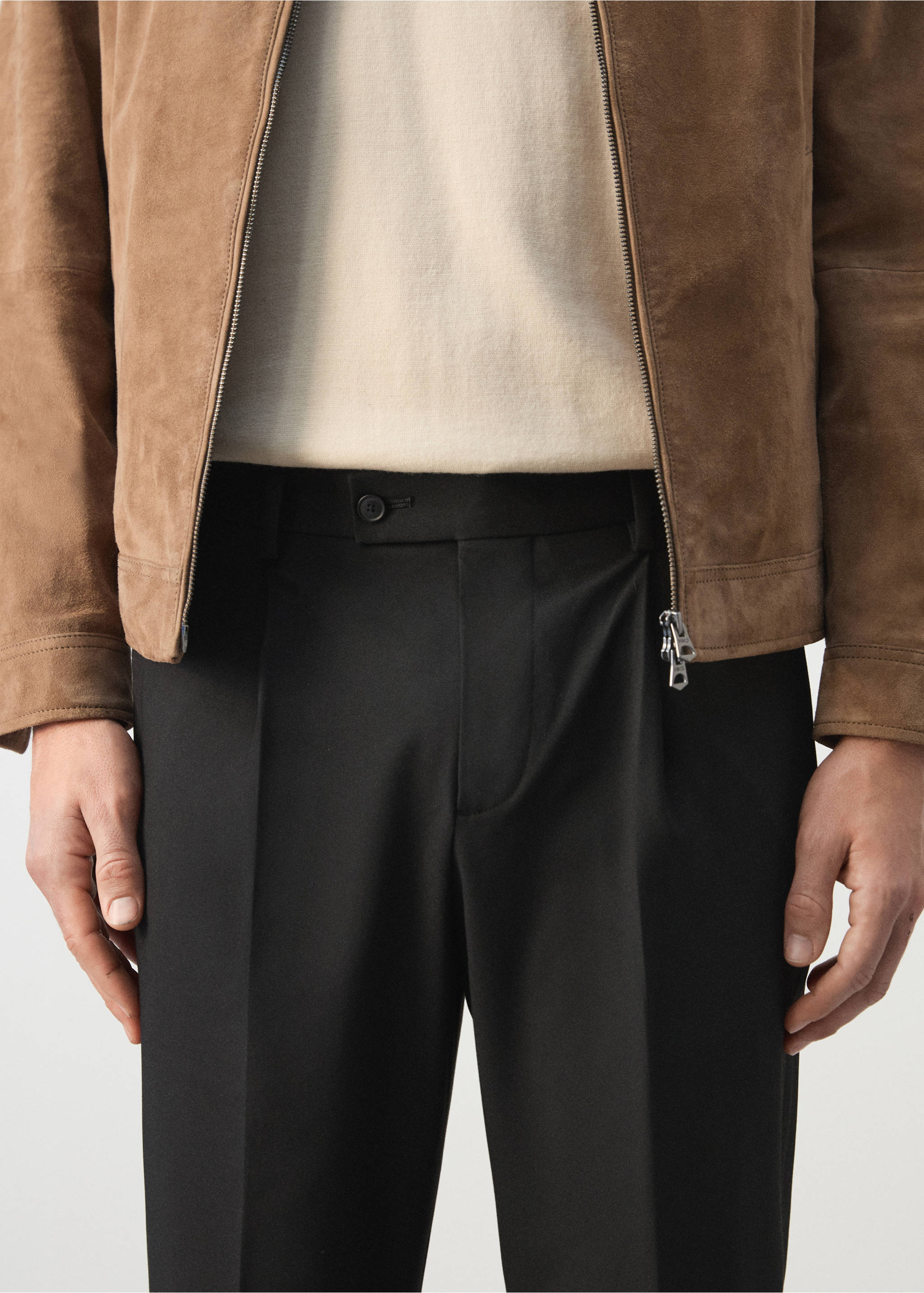 Костюмные брюки Boston regular fit - Деталь изделия 1, Черный. Ref: 27081262-00.