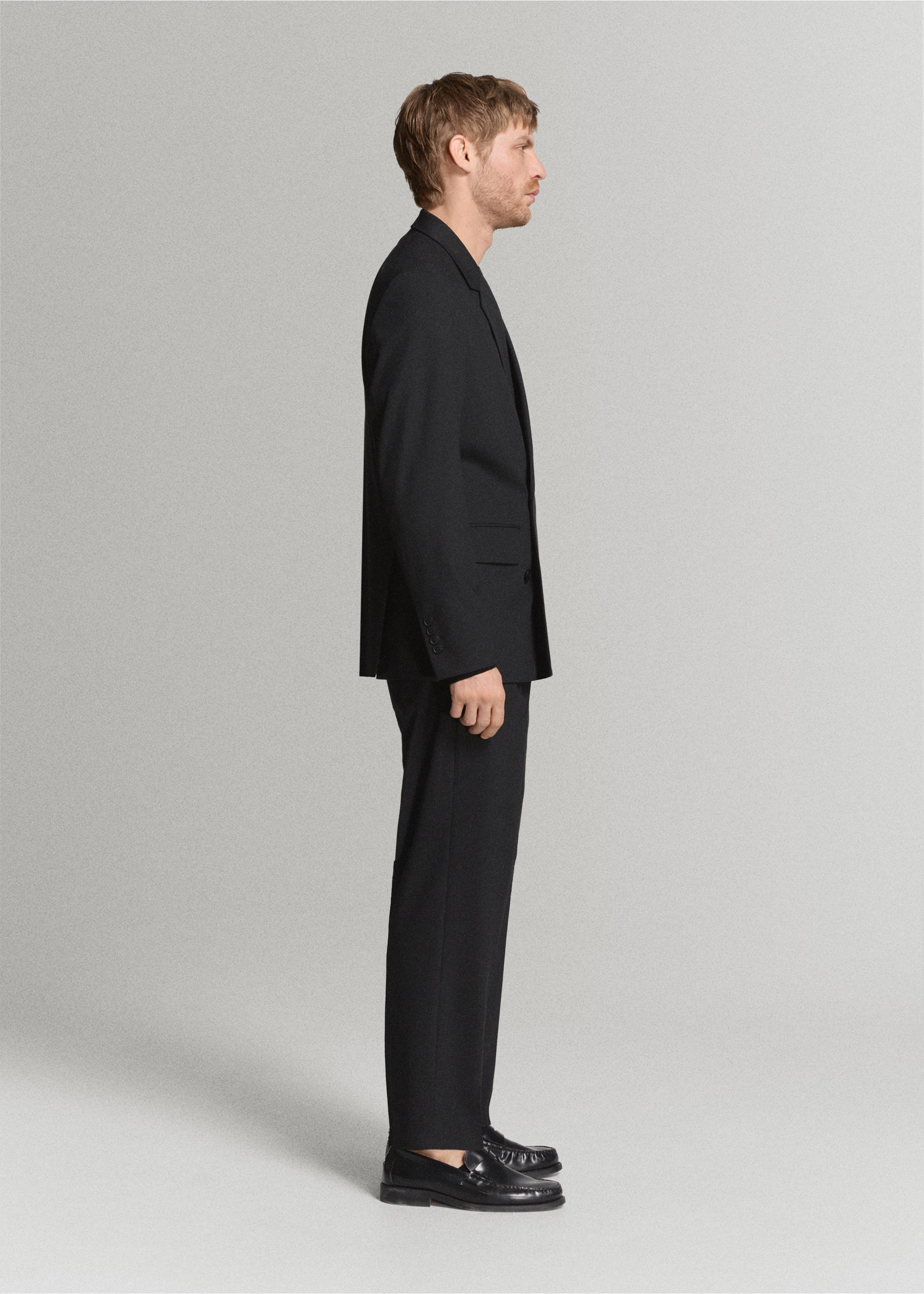 Pantalón traje Boston regular fit - Detalle del artículo 2, Negro. Ref: 27081262-01.