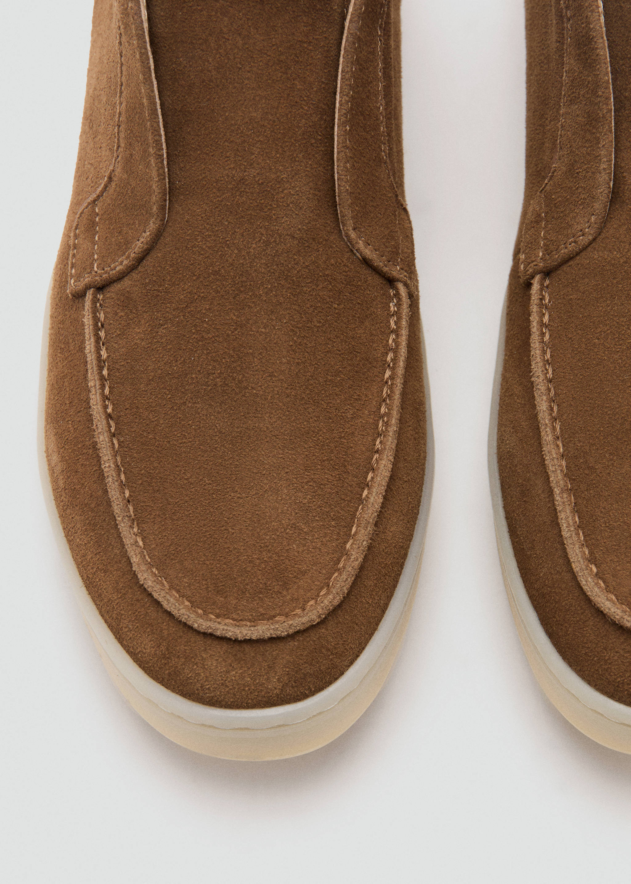 Bottines baskets cuir suédé - Détail de l'article 2