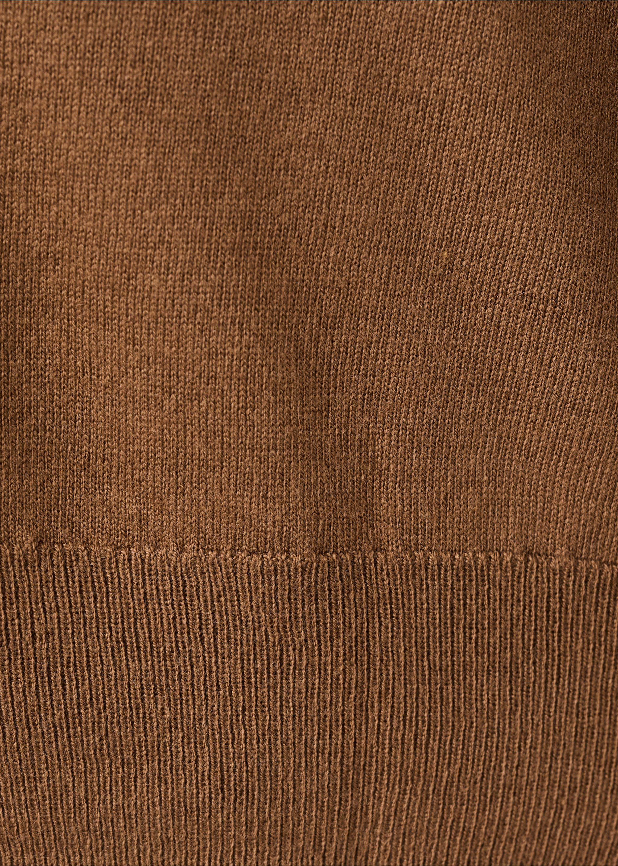 Cárdigan punto cuello pico - Detalle del artículo 0, Marrón tabaco. Ref: 27081269-00.