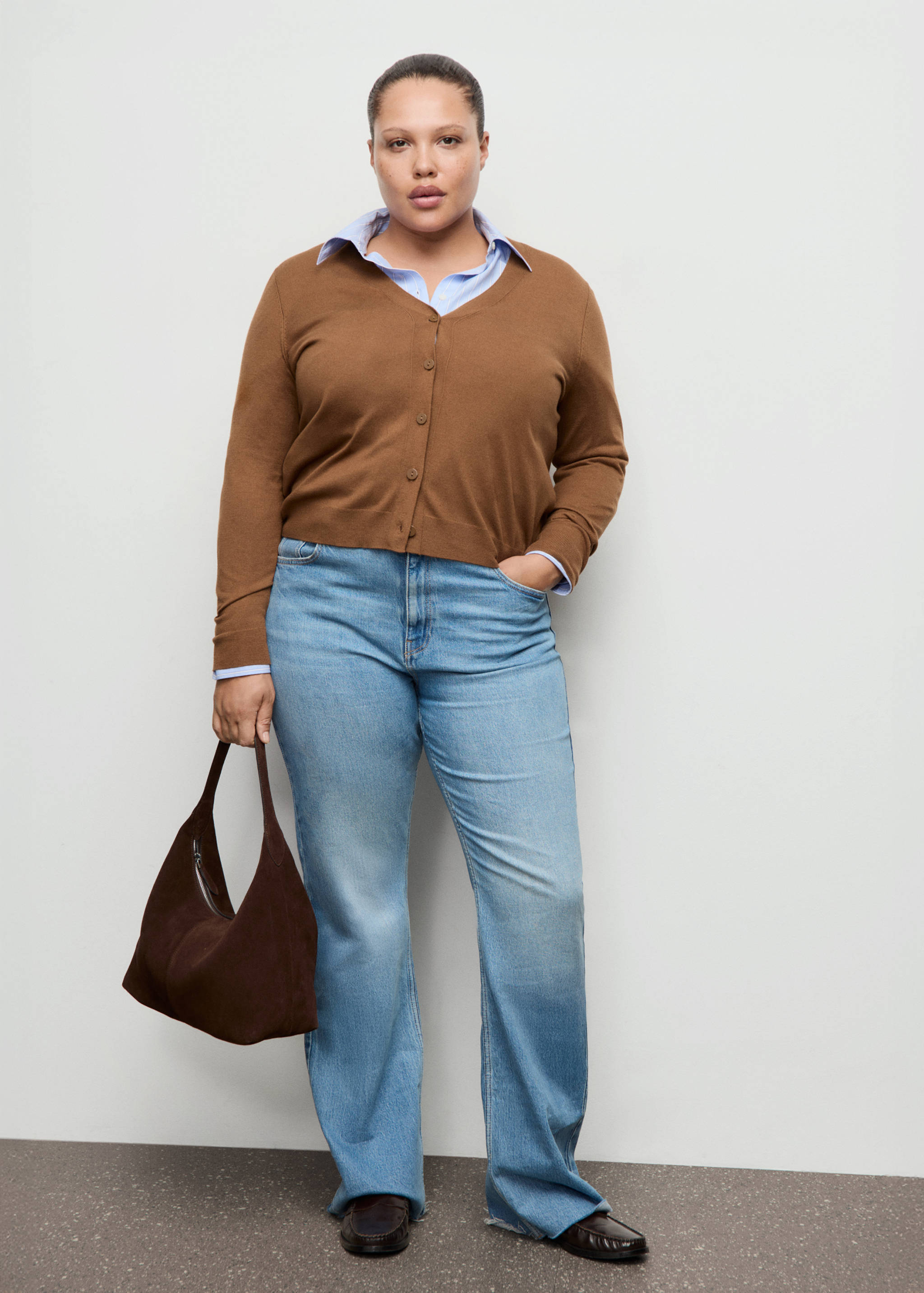 Cárdigan punto cuello pico - Detalle del artículo 3