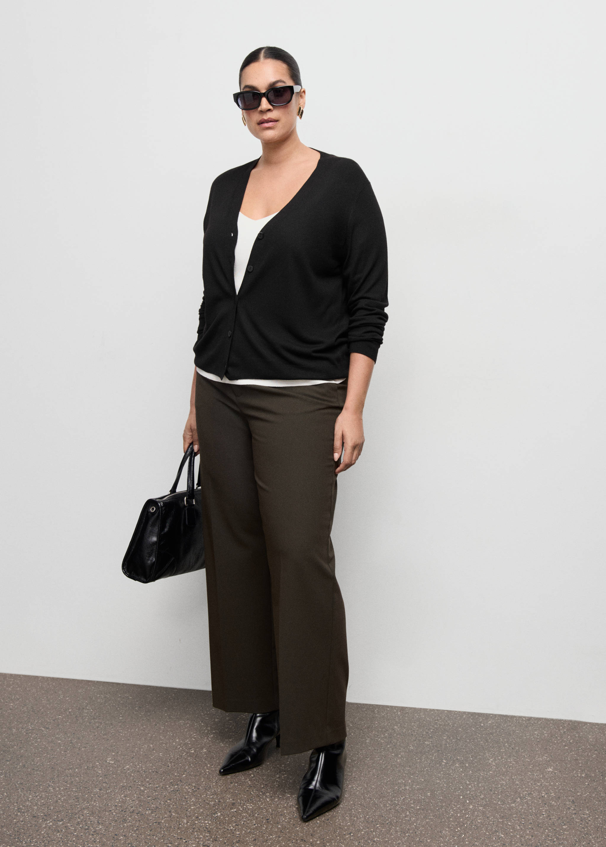 Cárdigan punto cuello pico - Detalle del artículo 3