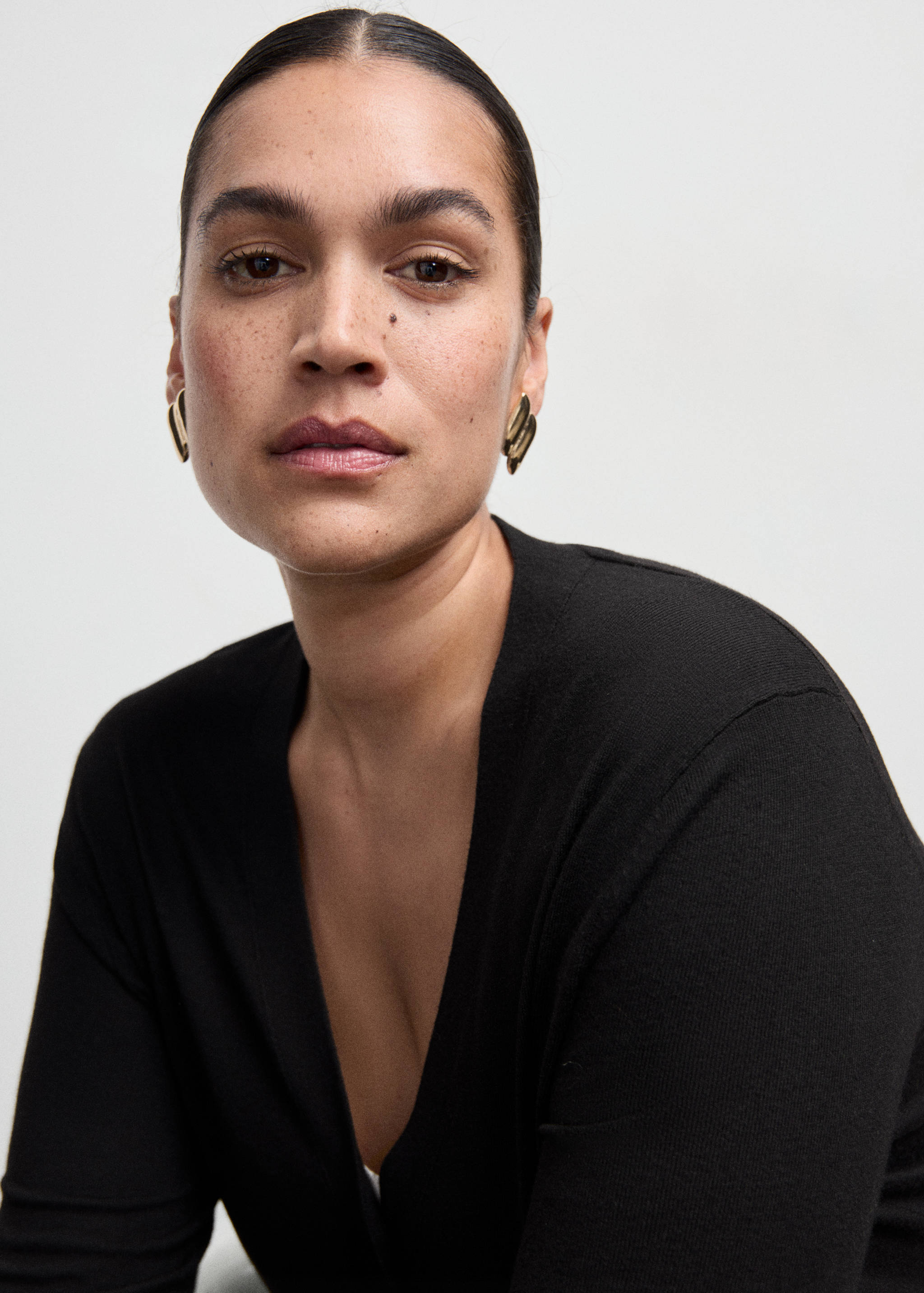 Cárdigan punto cuello pico - Detalle del artículo 4