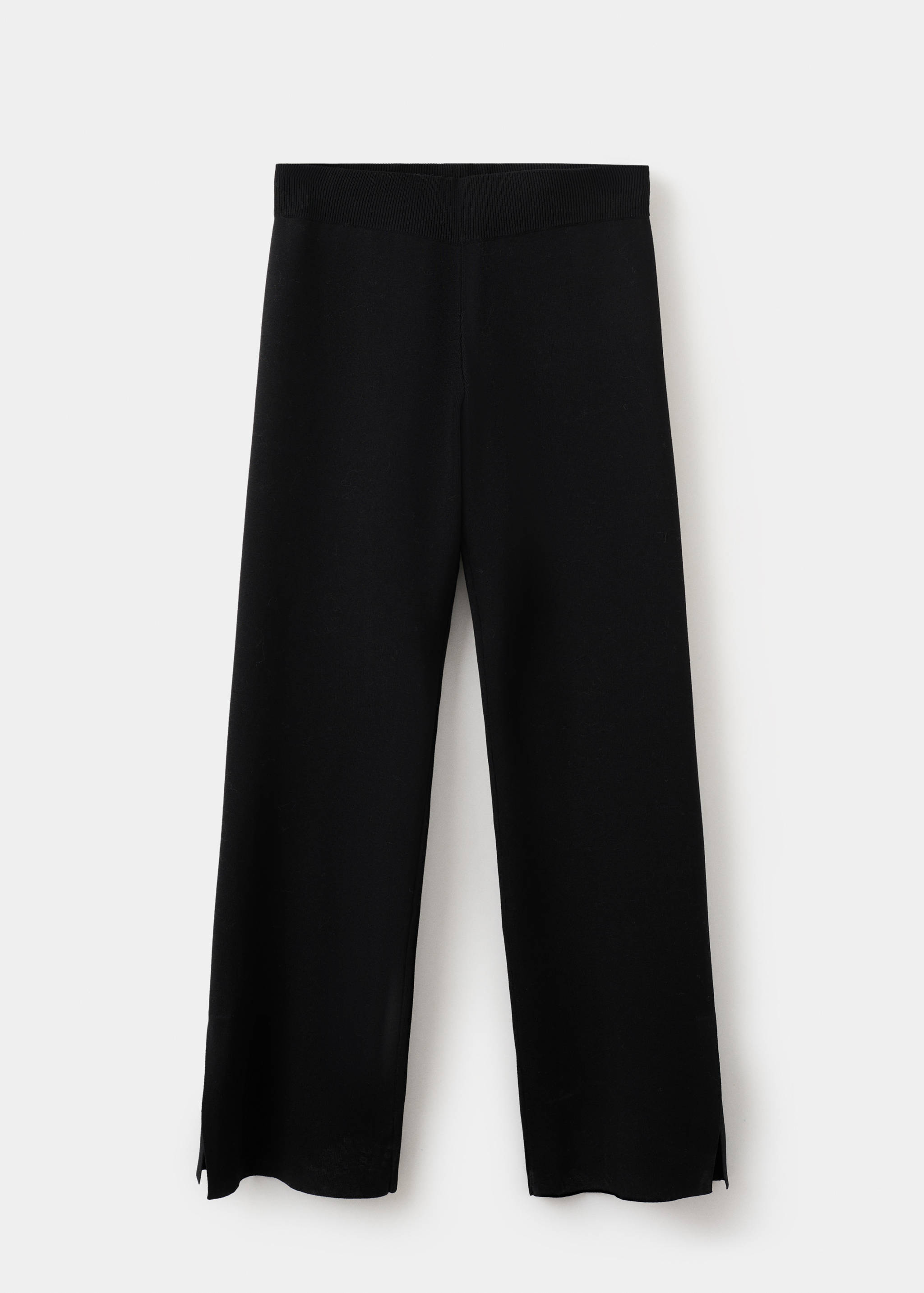 Side slit knit trousers - Article without model