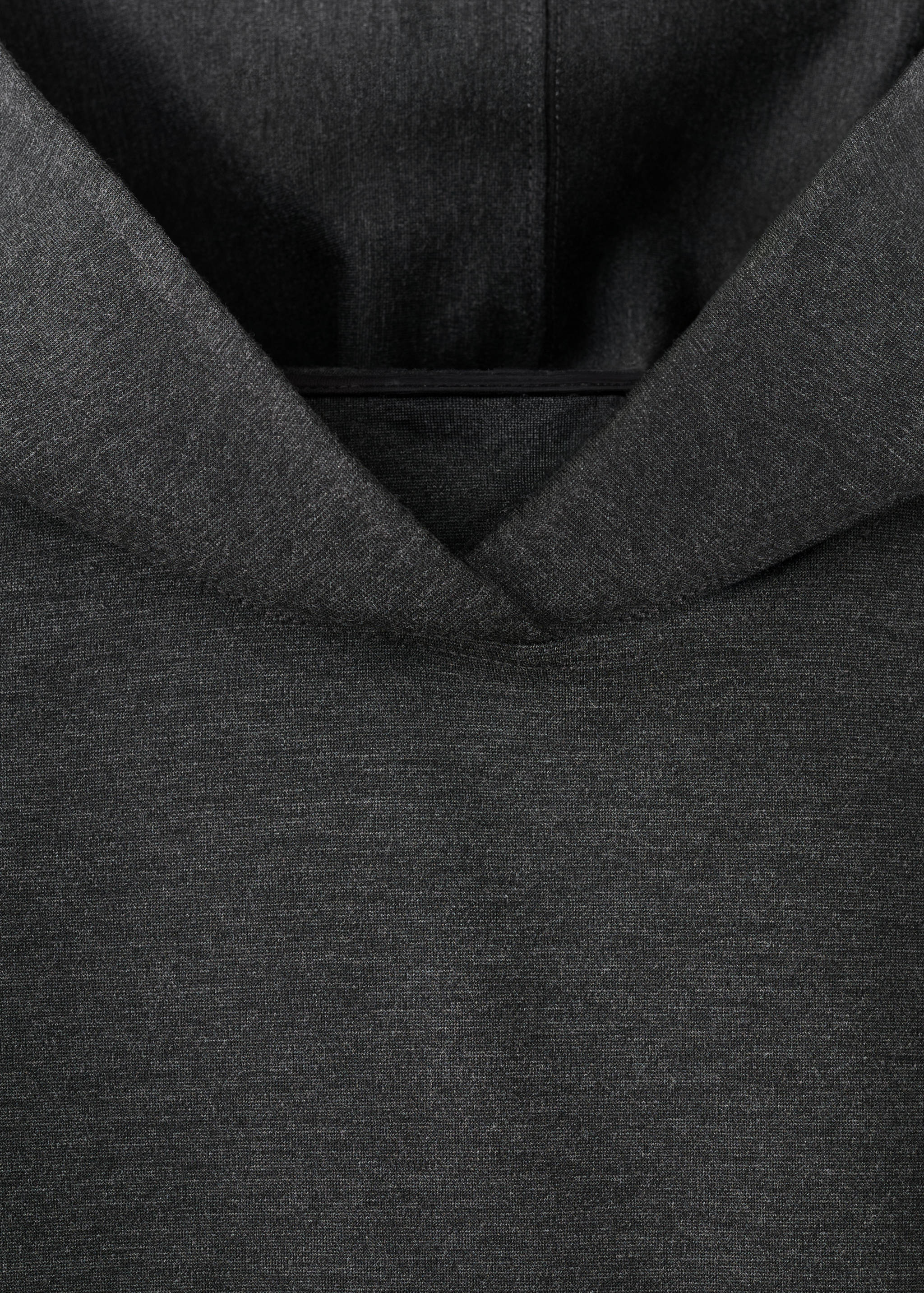 Speckled knitted sweatshirt with hood - Details of the article 8