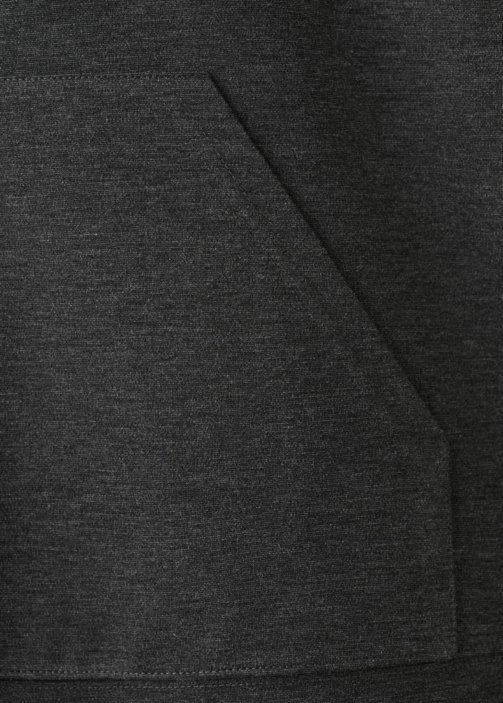 Speckled knitted sweatshirt with hood — Medium Heather Grey