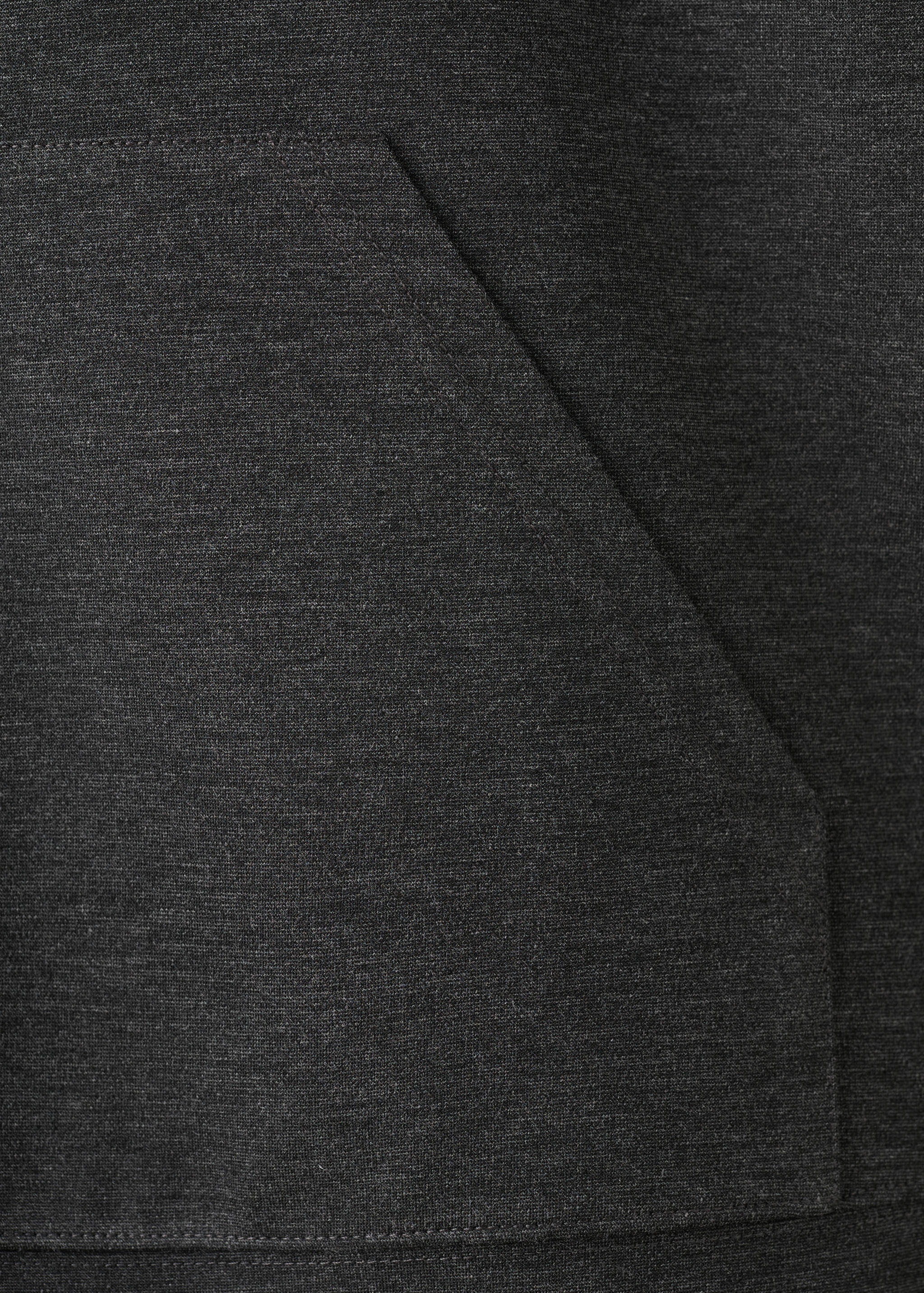 Speckled knitted sweatshirt with hood - Details of the article 0