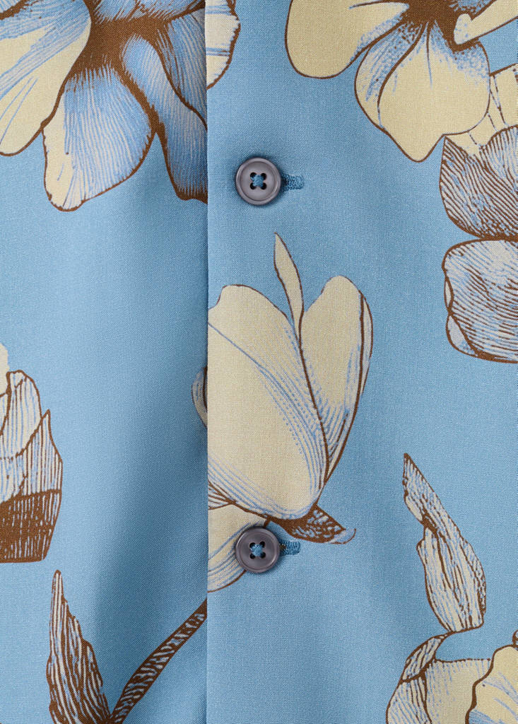 Short sleeve fluid shirt — Sky Blue