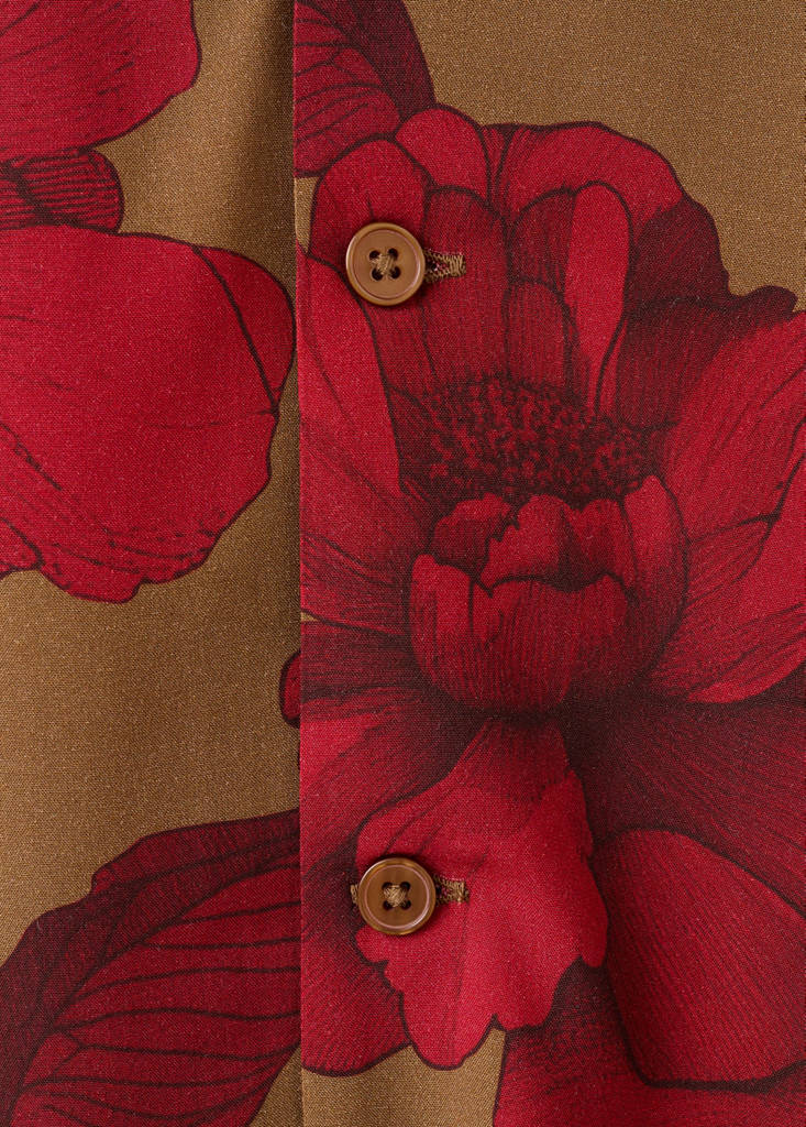 Short sleeve fluid shirt — Red