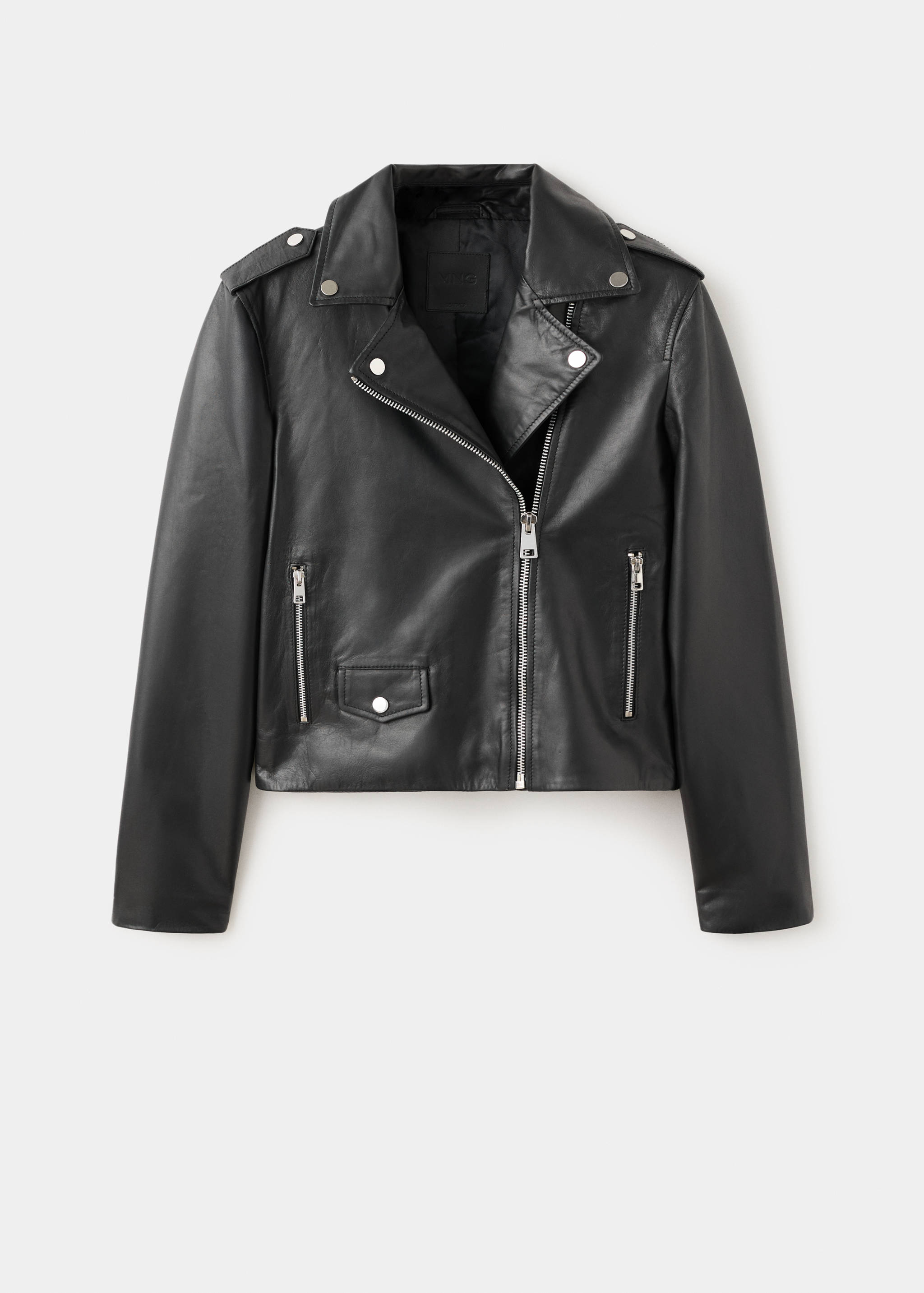 Blouson biker en cuir - Article sans modèle