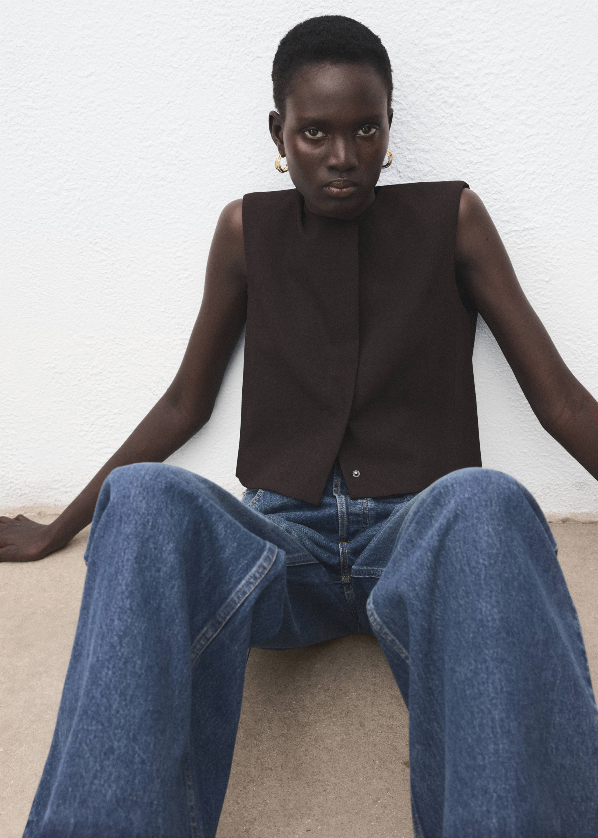 Top crop mezcla lana - Detalle del artículo 2, Gris. Ref: 27081281-00.