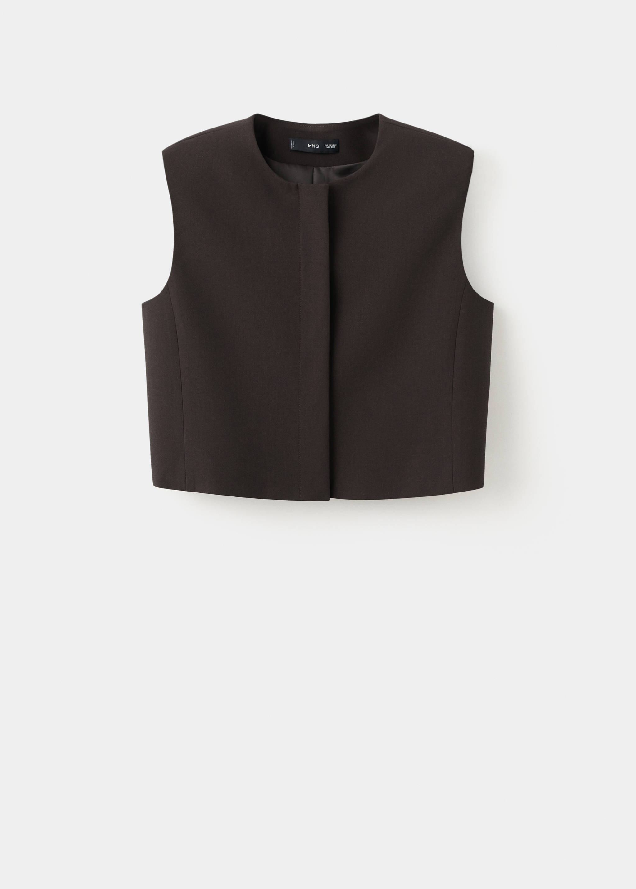 Top court en laine mélangée - Article sans modèle