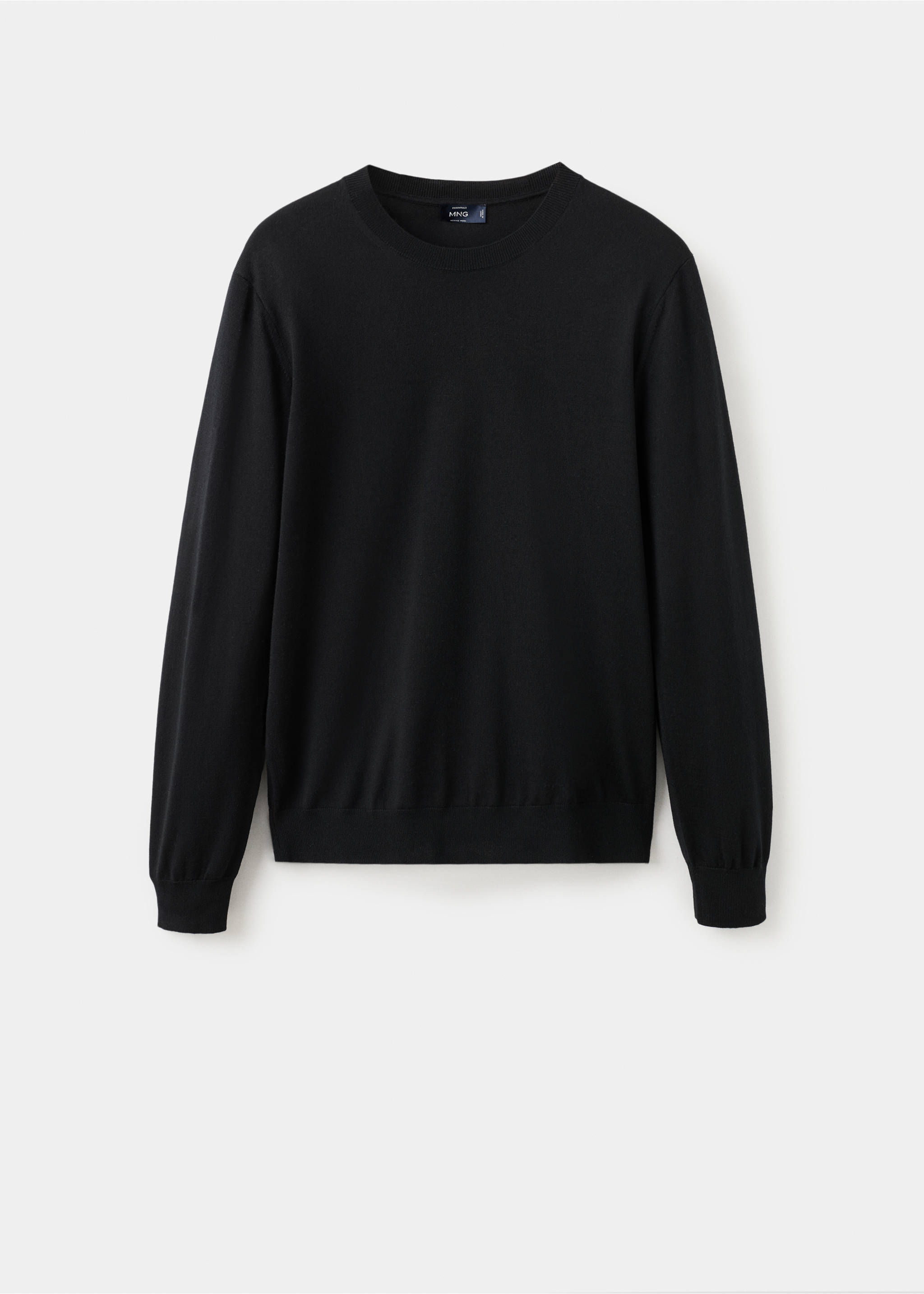 100% merino wool cardigan - Article without model, Black. Ref: 27081282-00.