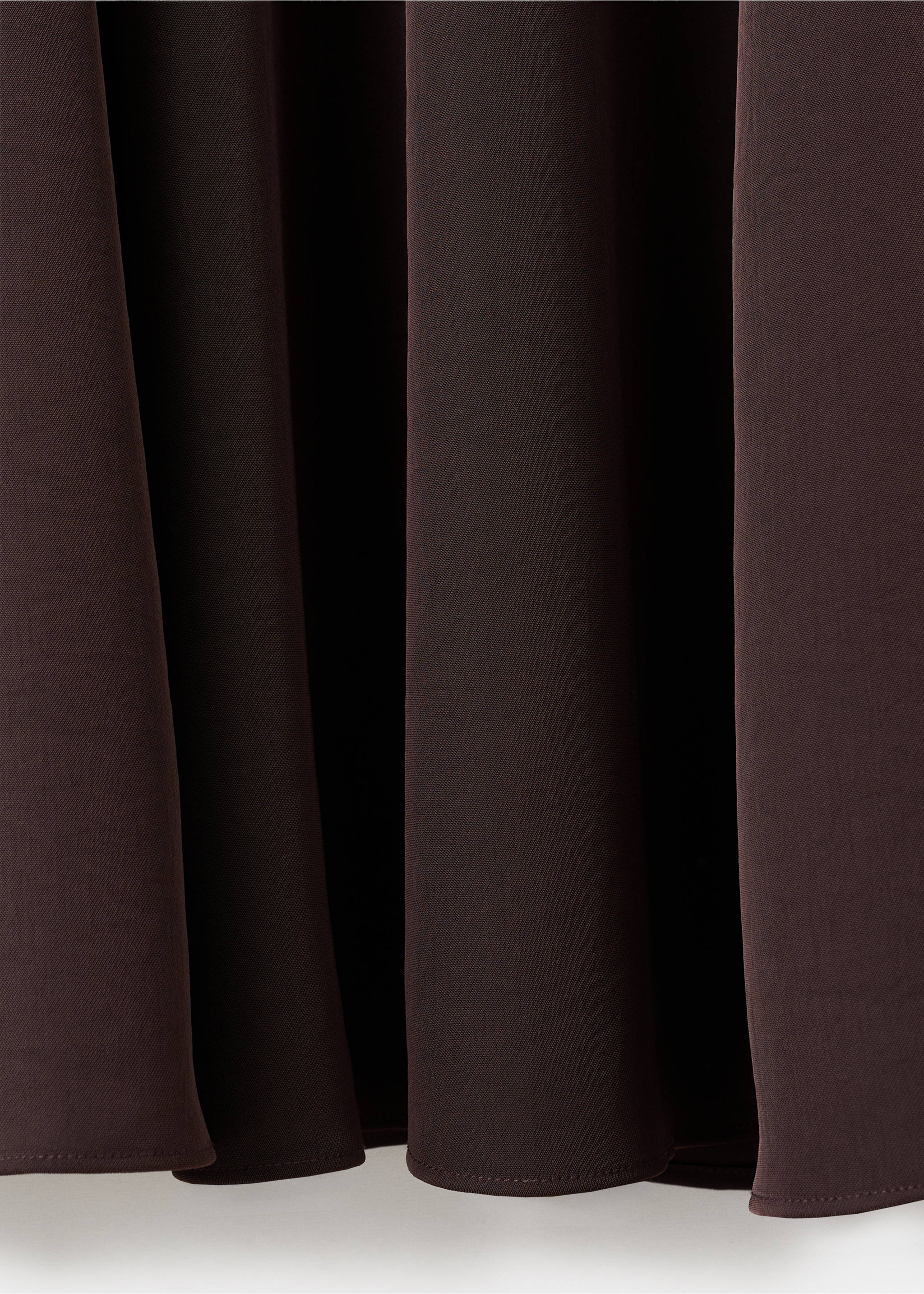 Vestido evasé godets - Detalle del artículo 8, Chocolate. Ref: 27081283-00.