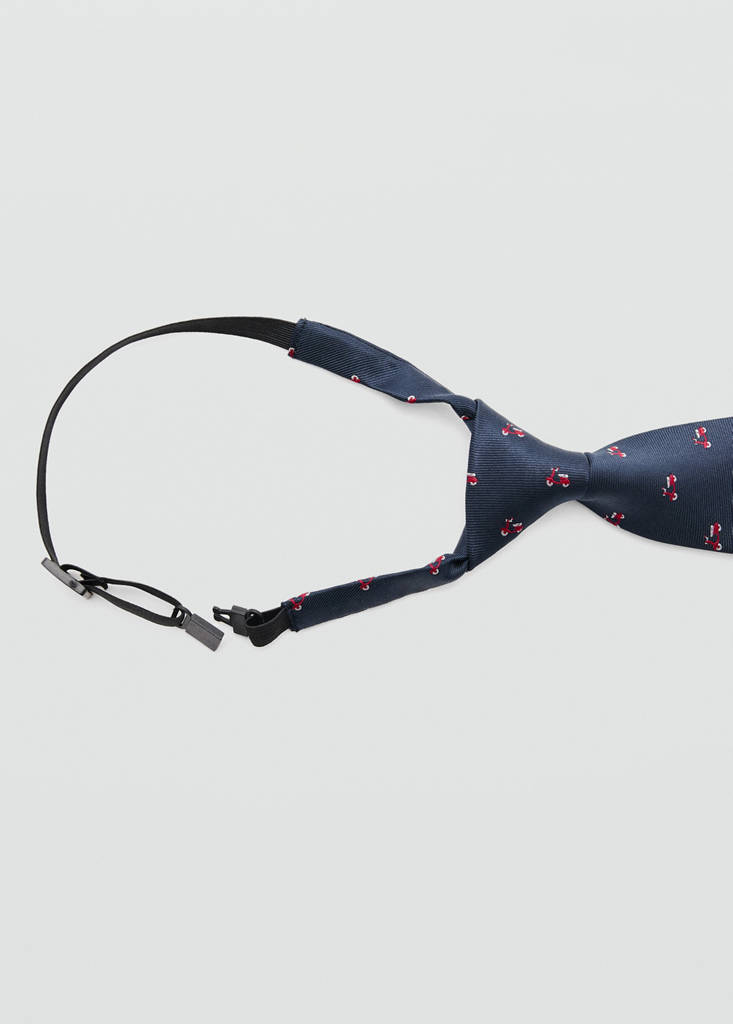 Corbata estampada motos