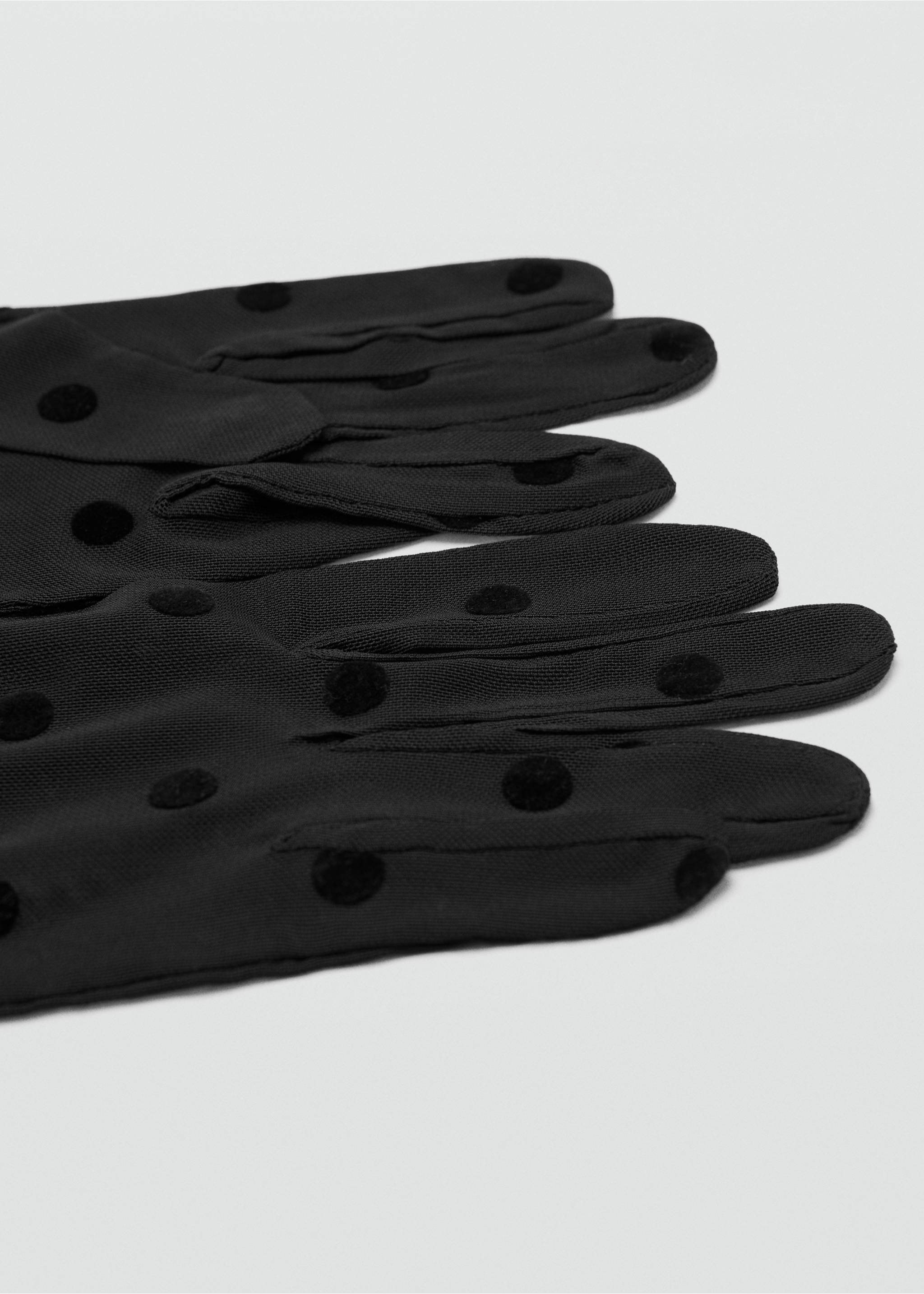 Guantes largos lunares - Detalle del artículo 1, Negro. Ref: 27081286-00.
