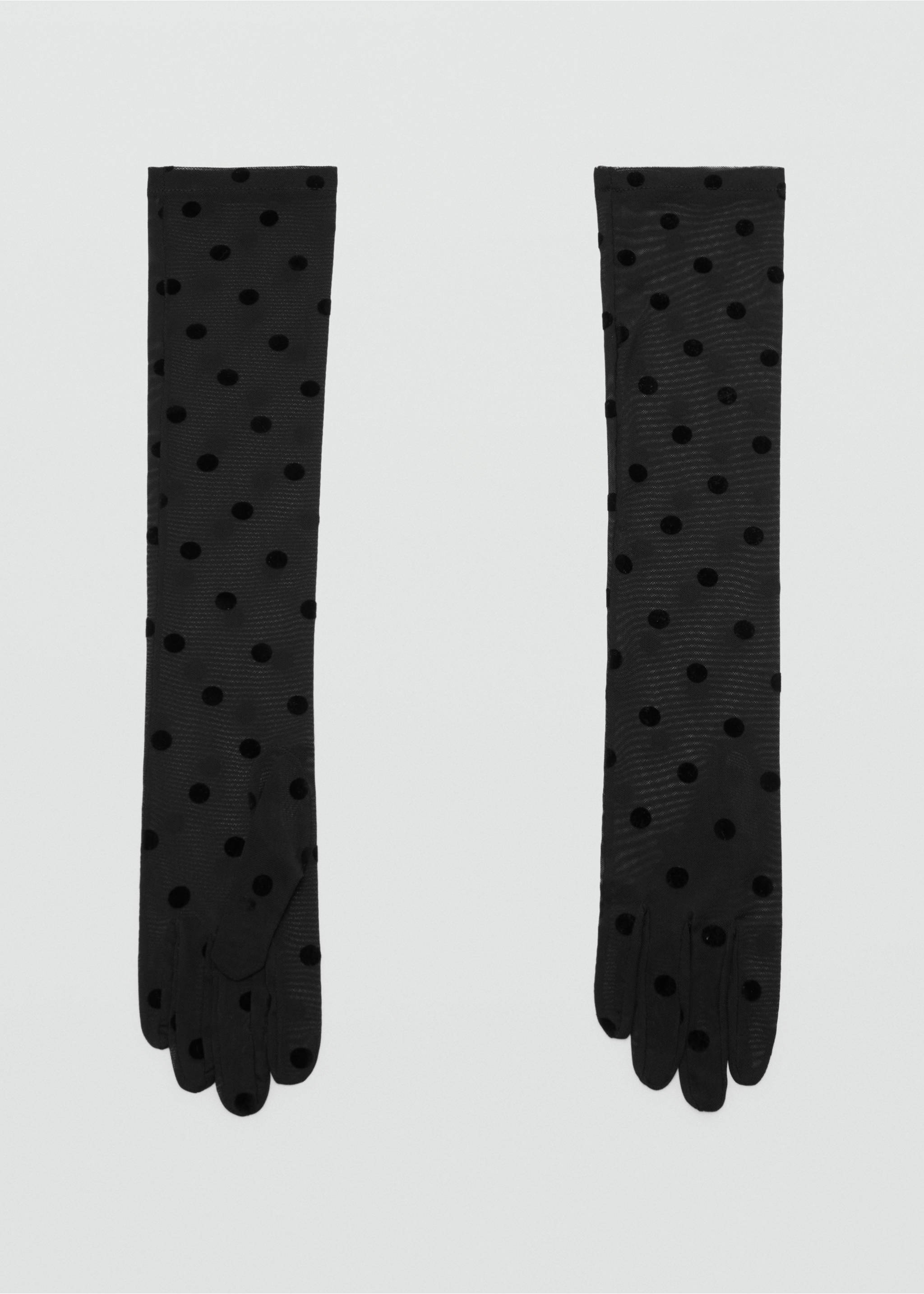 Guantes largos lunares - Artículo sin modelo, Negro. Ref: 27081286-00.