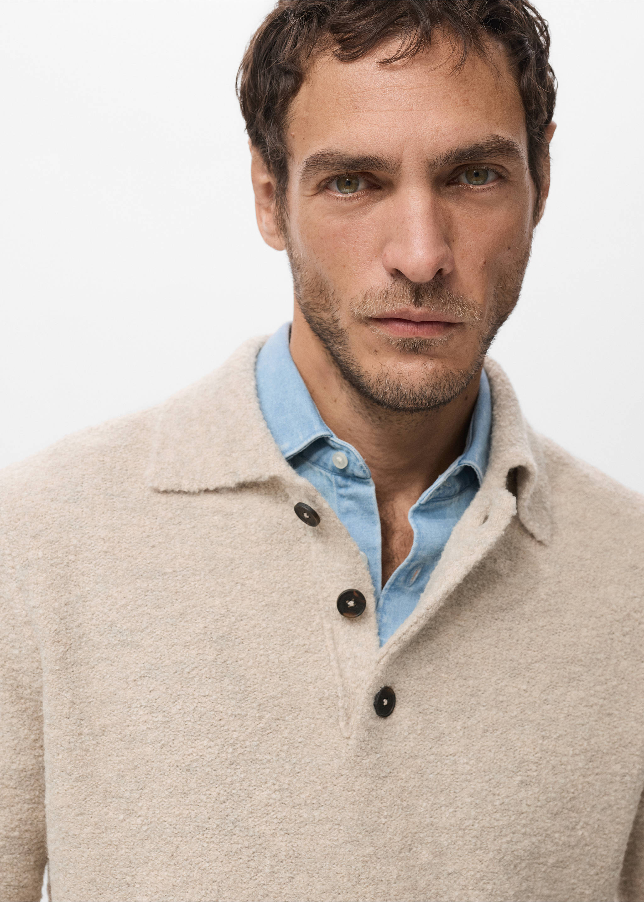 Jersey polo punto mini bouclé - Detalle del artículo 1, Arena. Ref: 27081287-00.