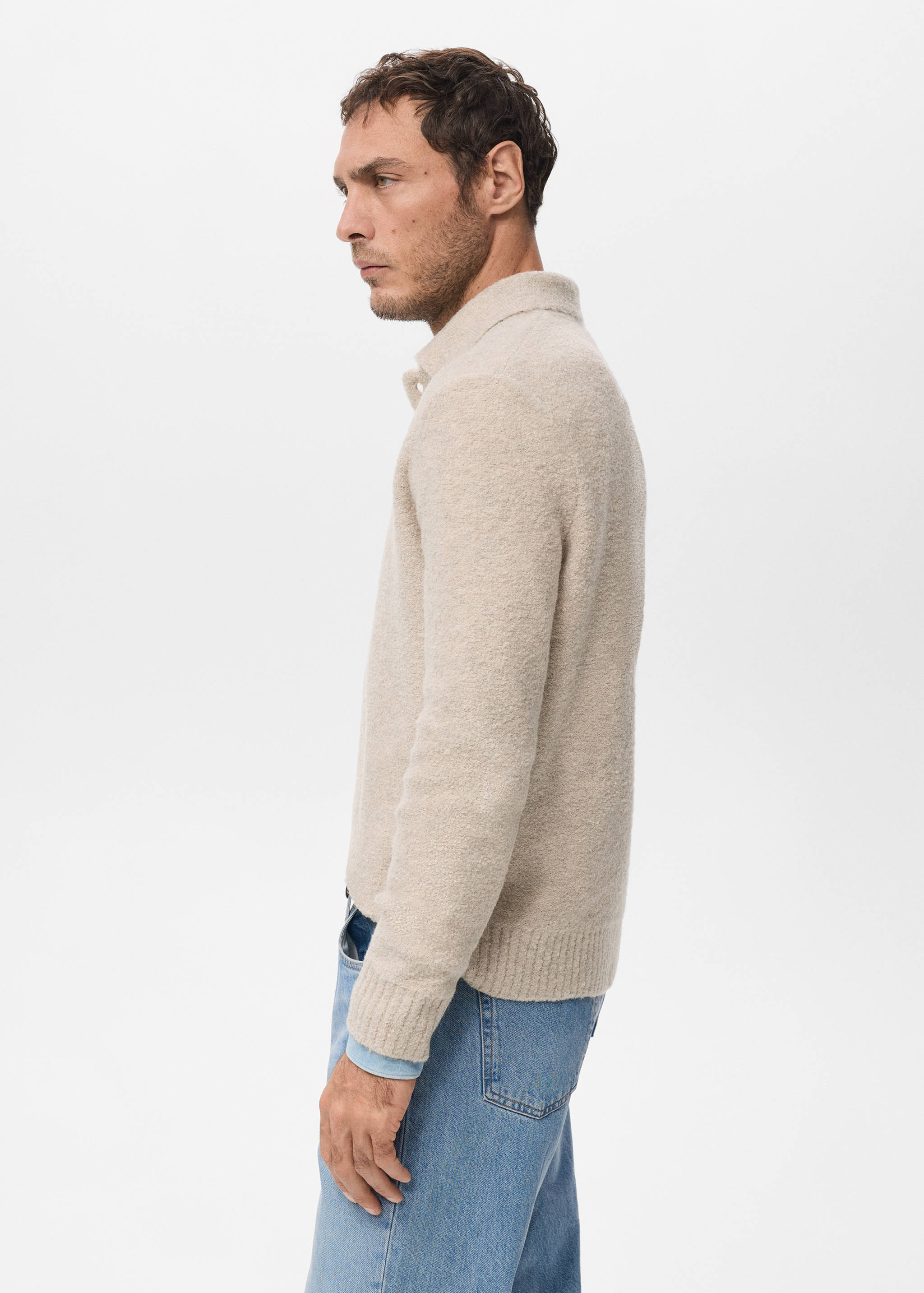 Jersey polo punto mini bouclé - Detalle del artículo 6