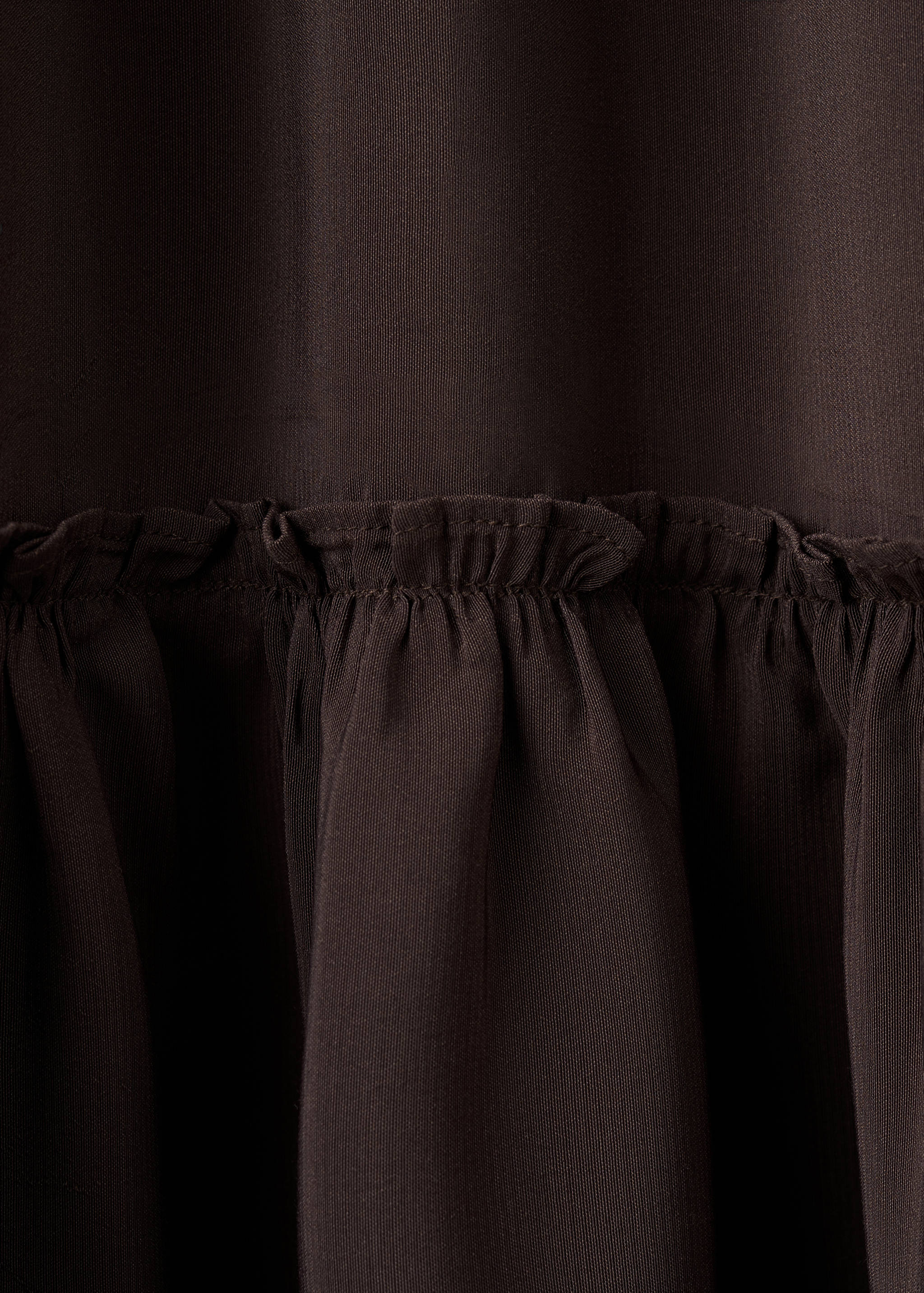 Long gathered panel skirt - Details of the article 0