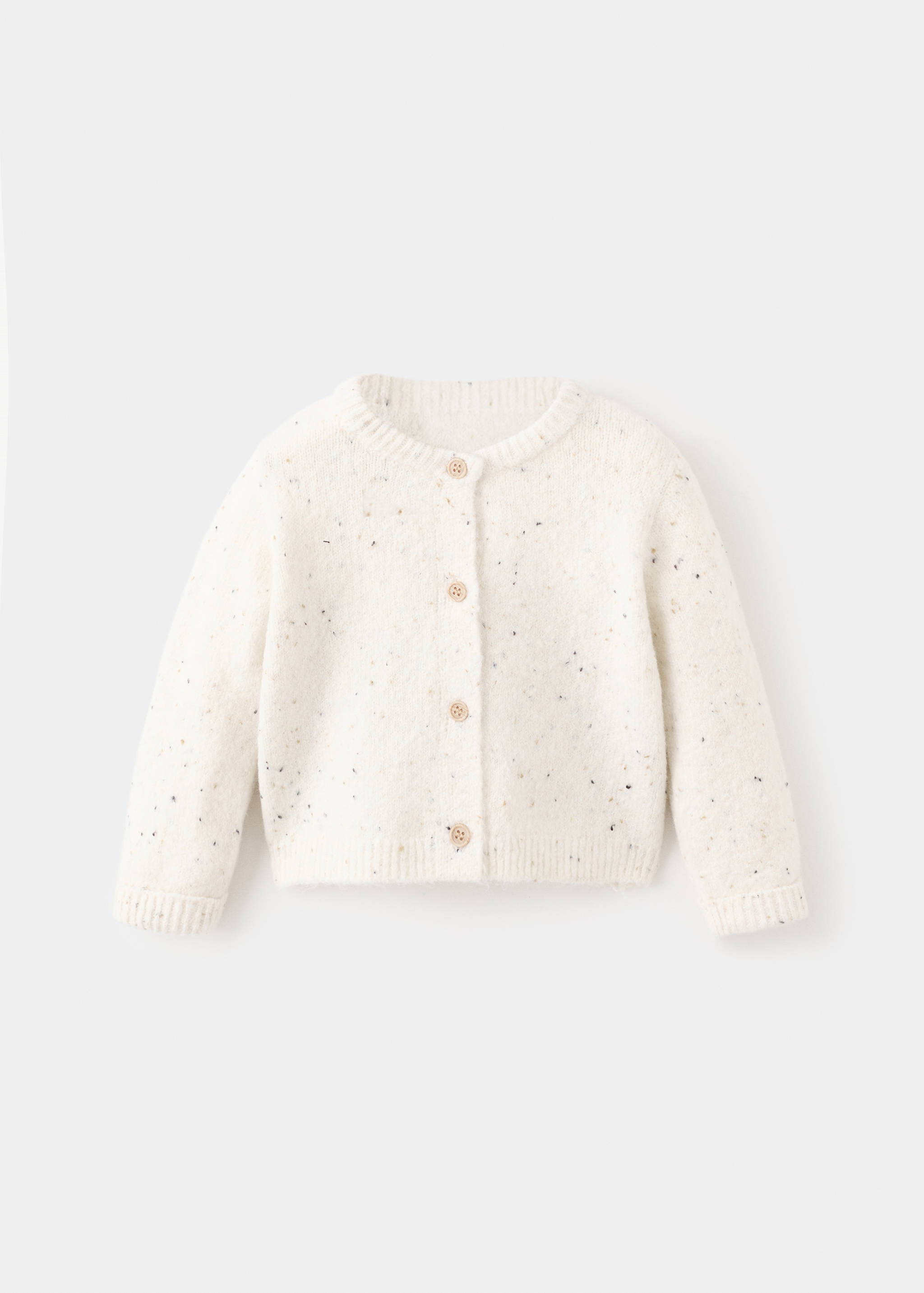 Stickad kofta med mönster - Artikel utan modell