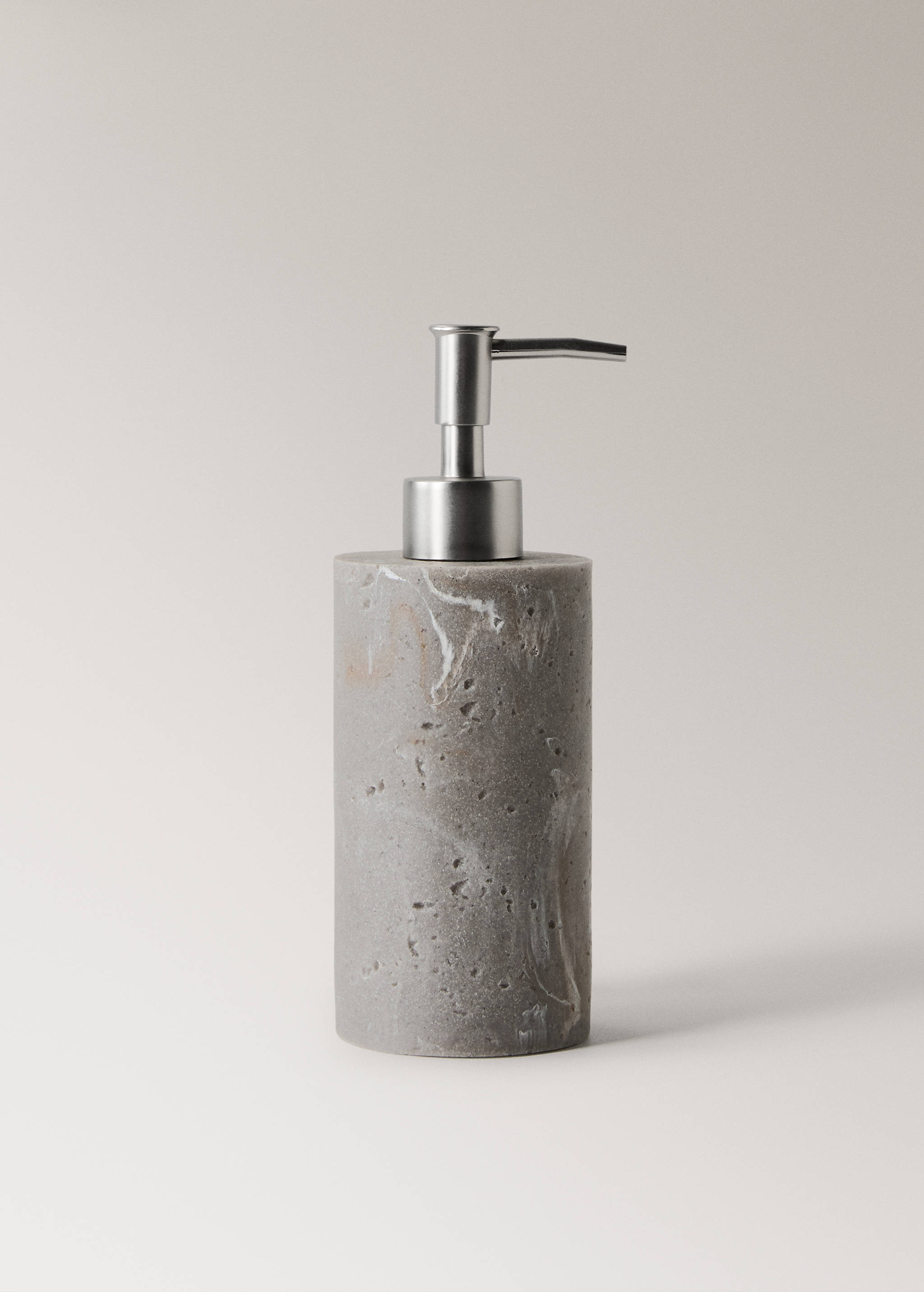 Travertine-effect resin soap dispenser - Article without model