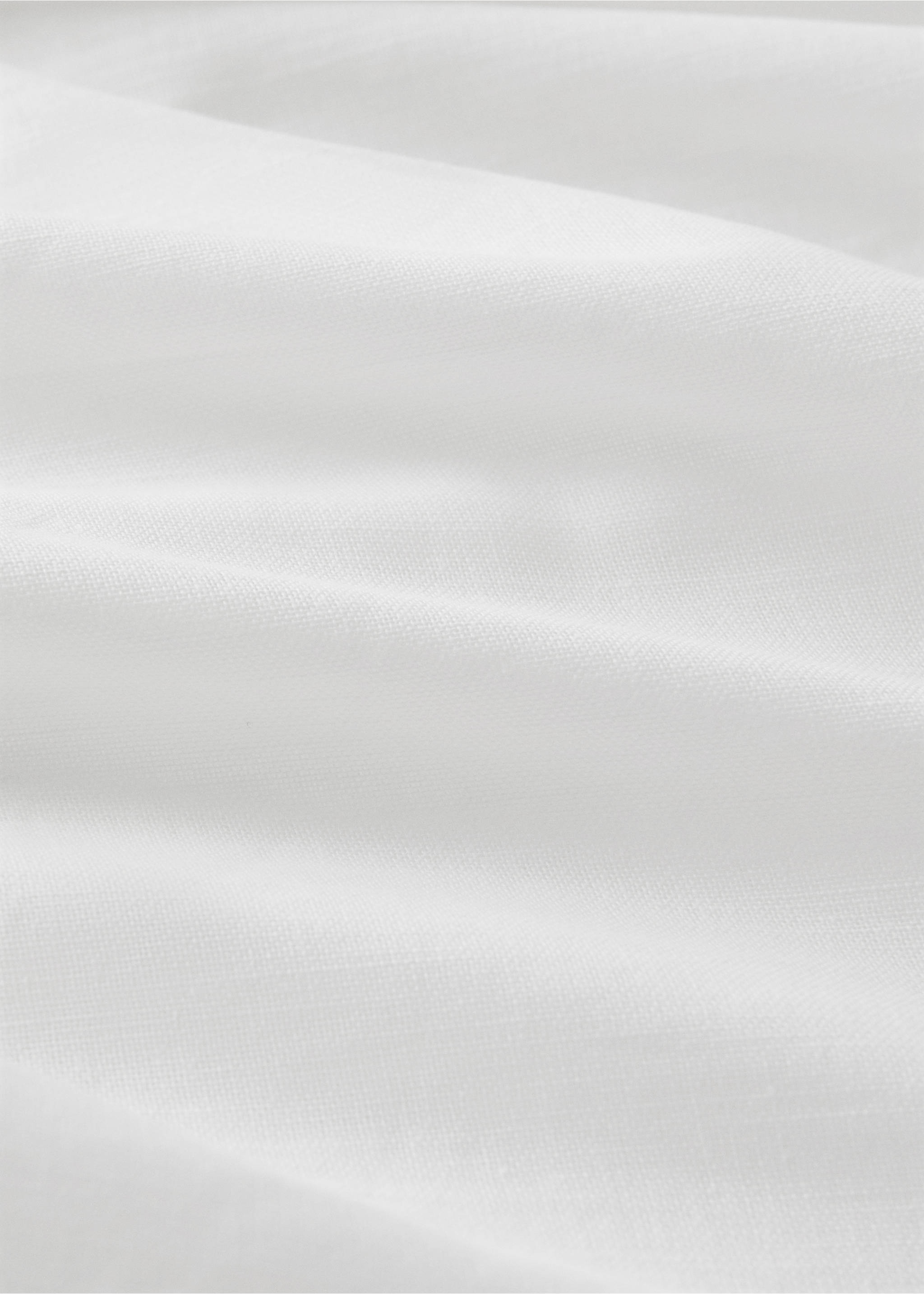 100% cotton medium-opacity curtain - Details of the article 1, White. Ref: 27081296-00.