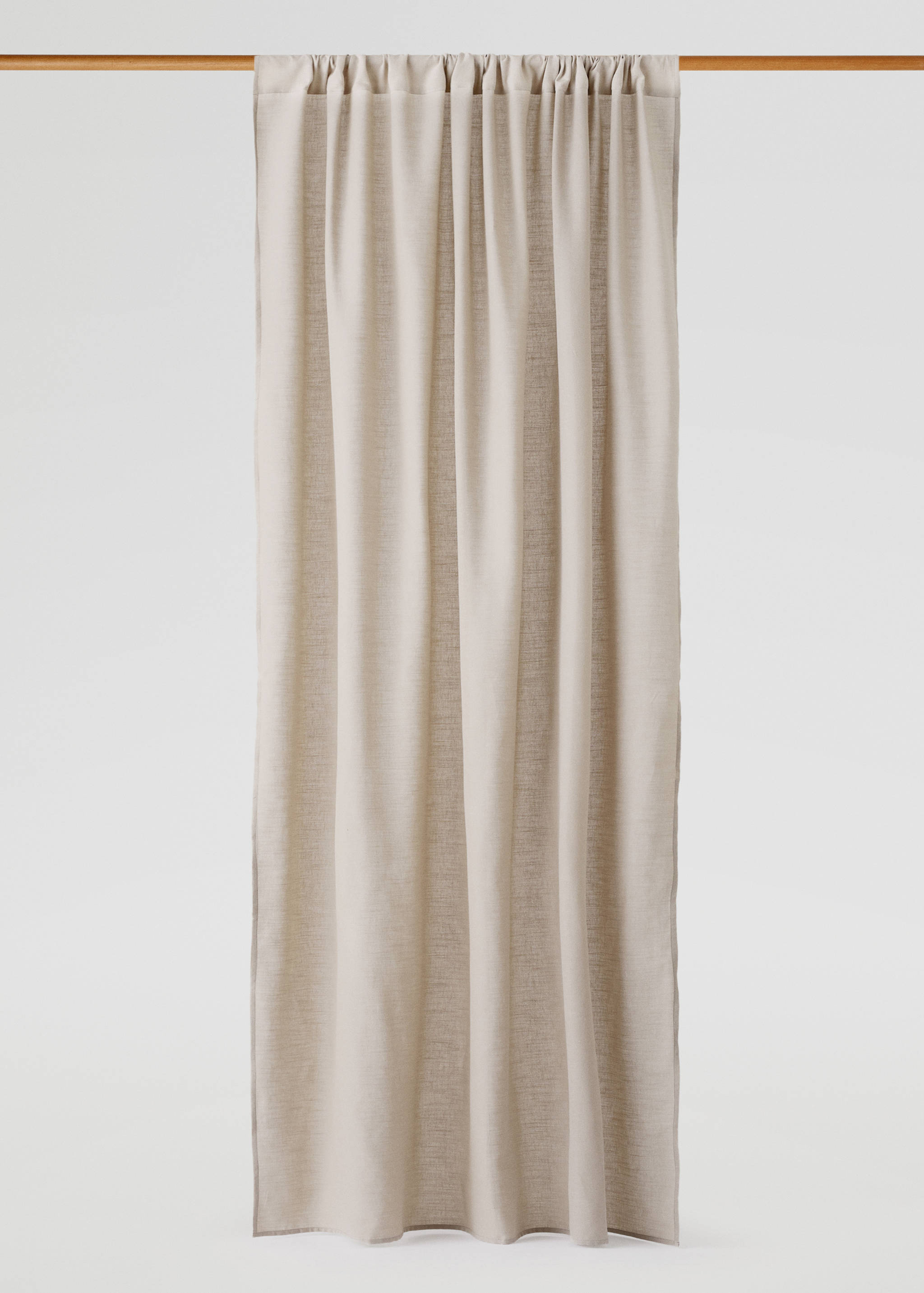 100% cotton medium-opacity curtain - Details of the article 4