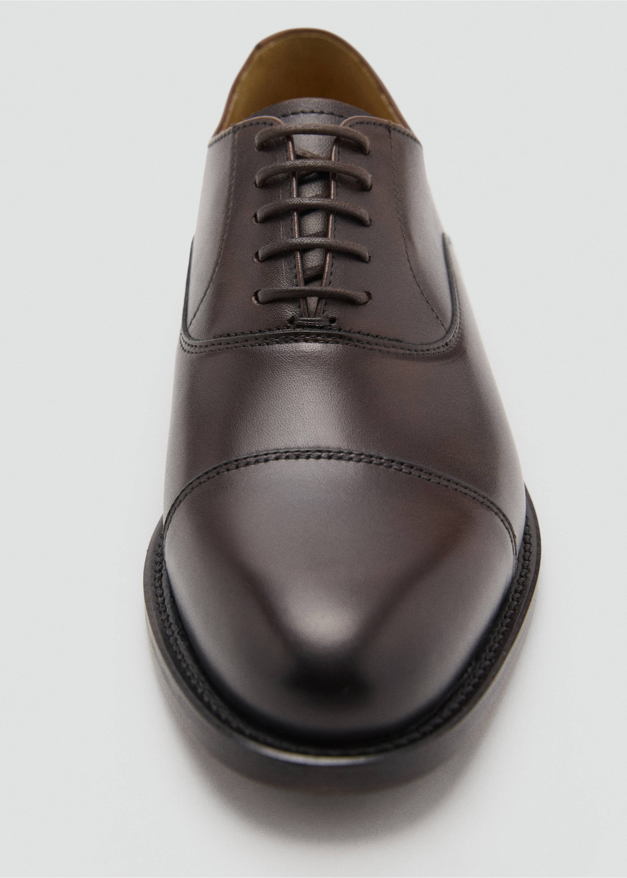 Chaussures style richelieus cuir - Détail de l'article 3, Marron. Ref: 27081302-00.