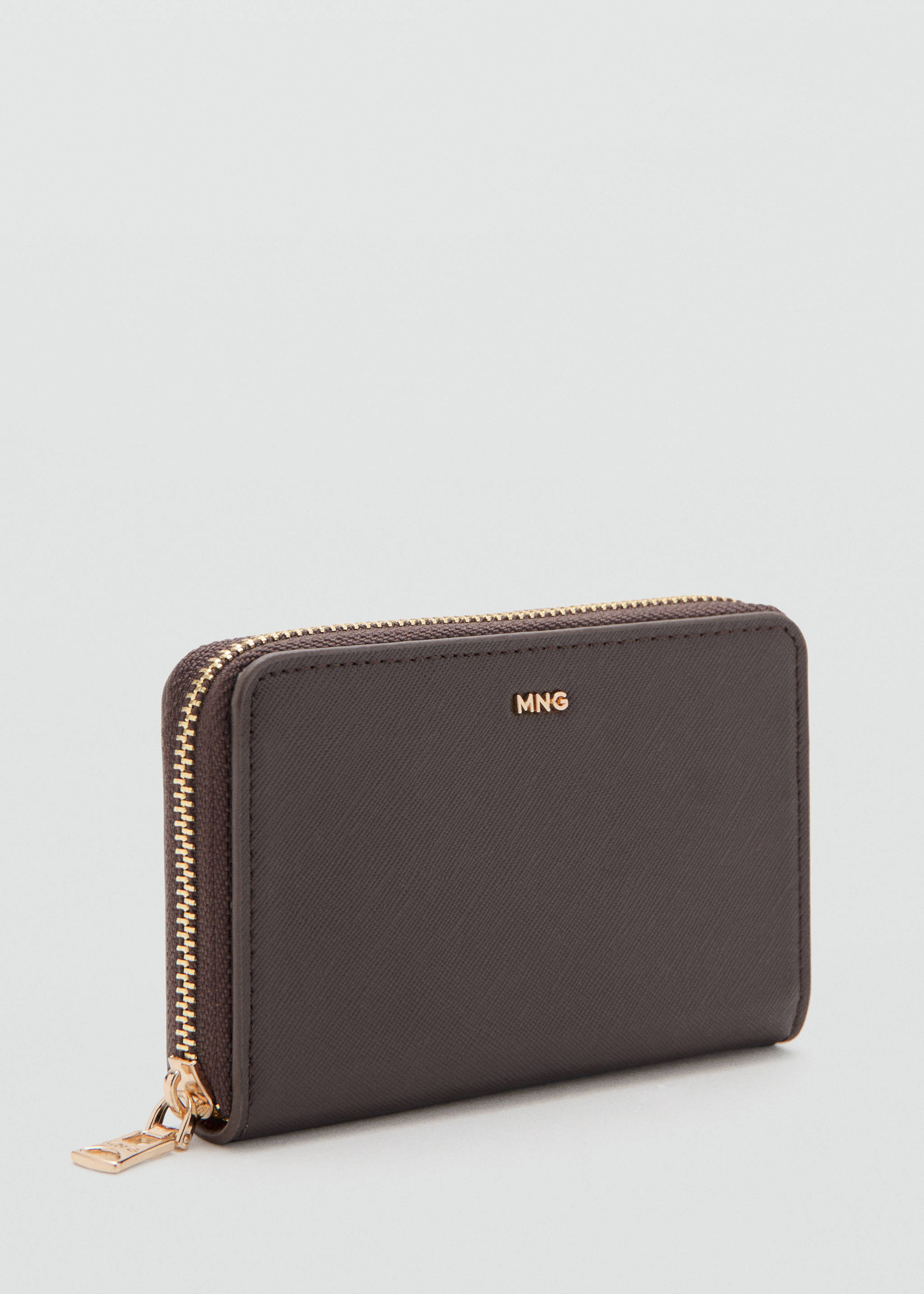Saffiano-effect wallet - Medium plane