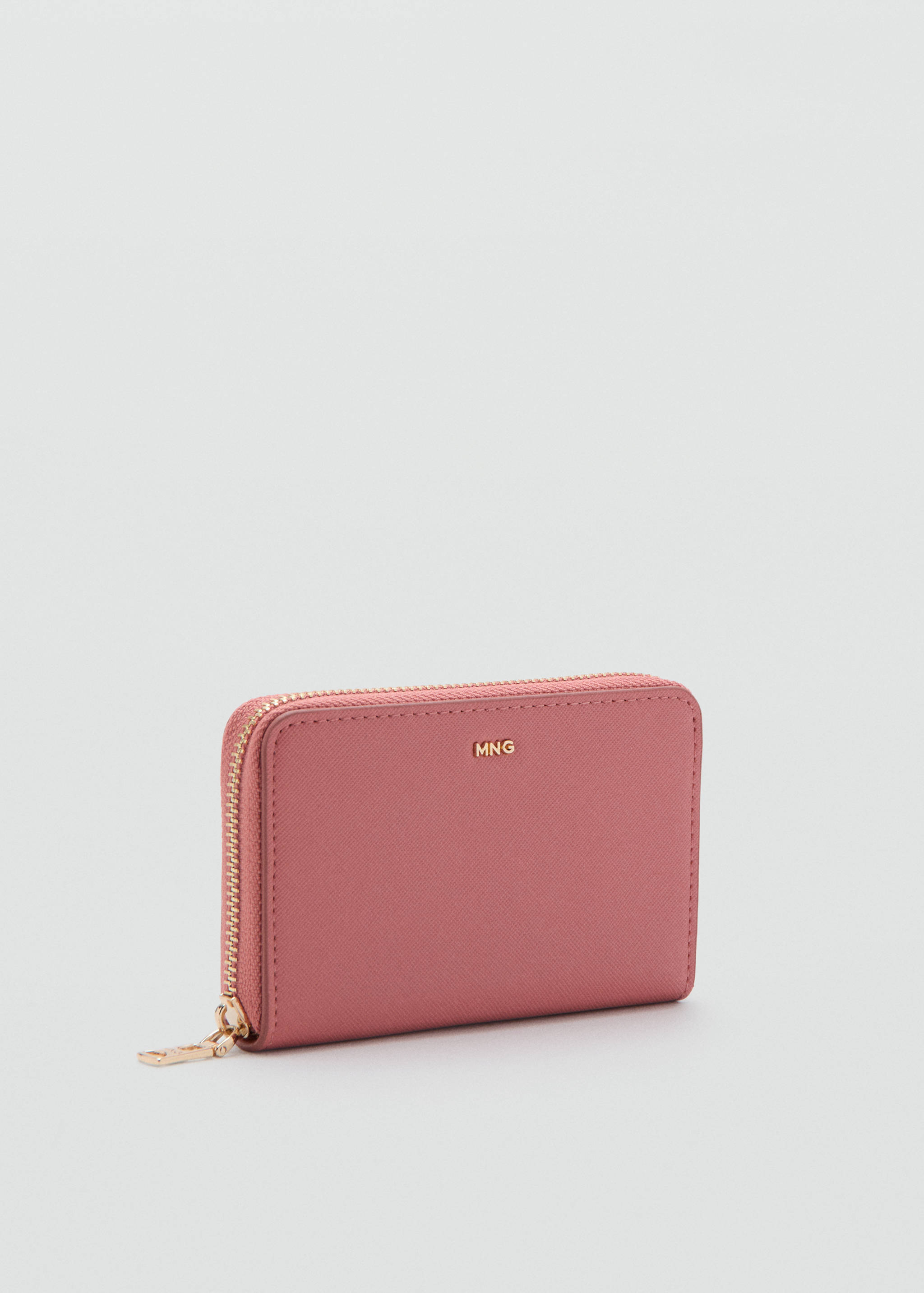 Saffiano-effect wallet - Medium plane