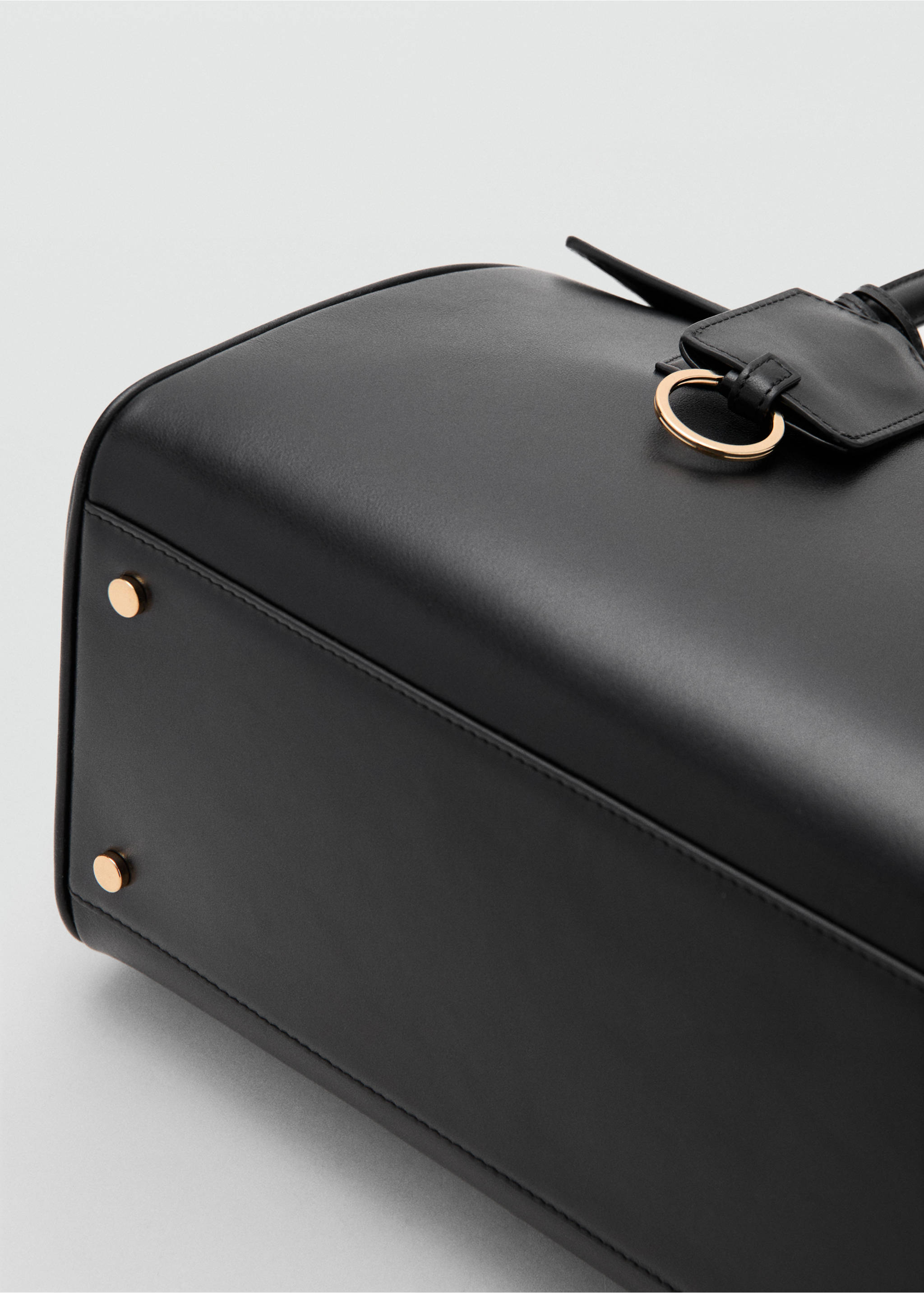 挂件皮革购物袋 - null, 黑色. Ref: 27081306-05.