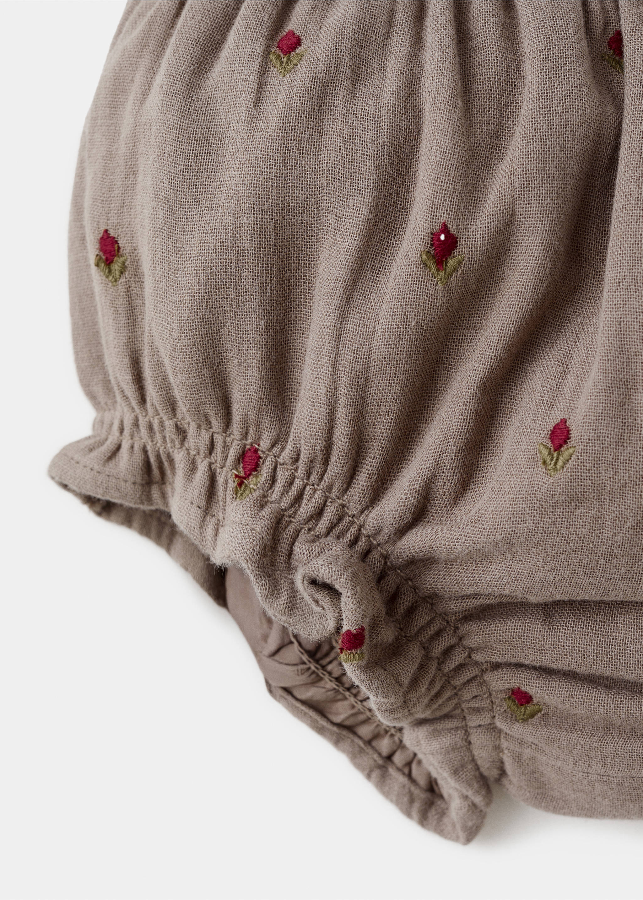 Ranita bordado flores - Detalle del artículo 0, Marrón. Ref: 27081308-00.