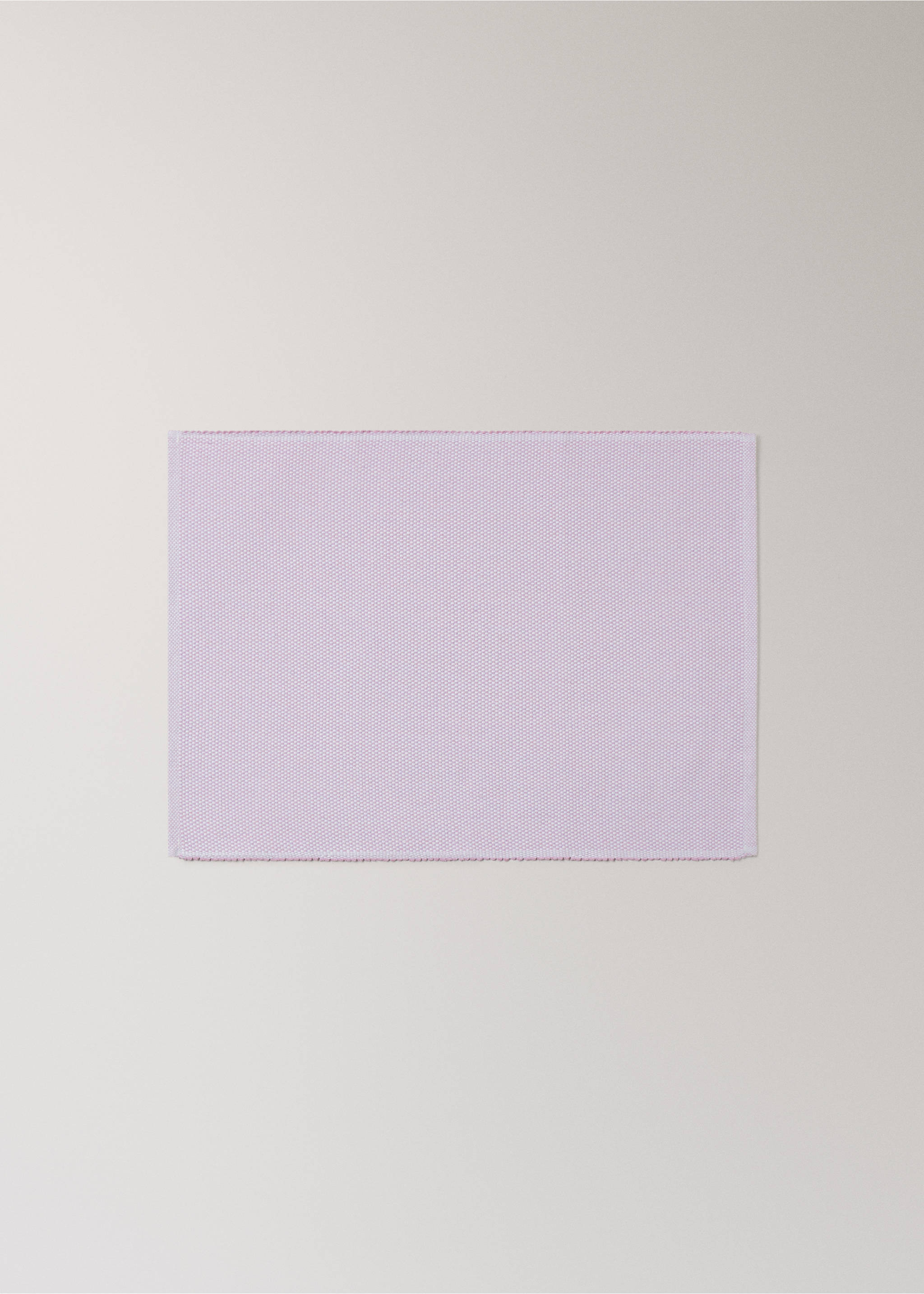 Cotton melange effect table mat - Article without model, Lilac. Ref: 27081309-00.