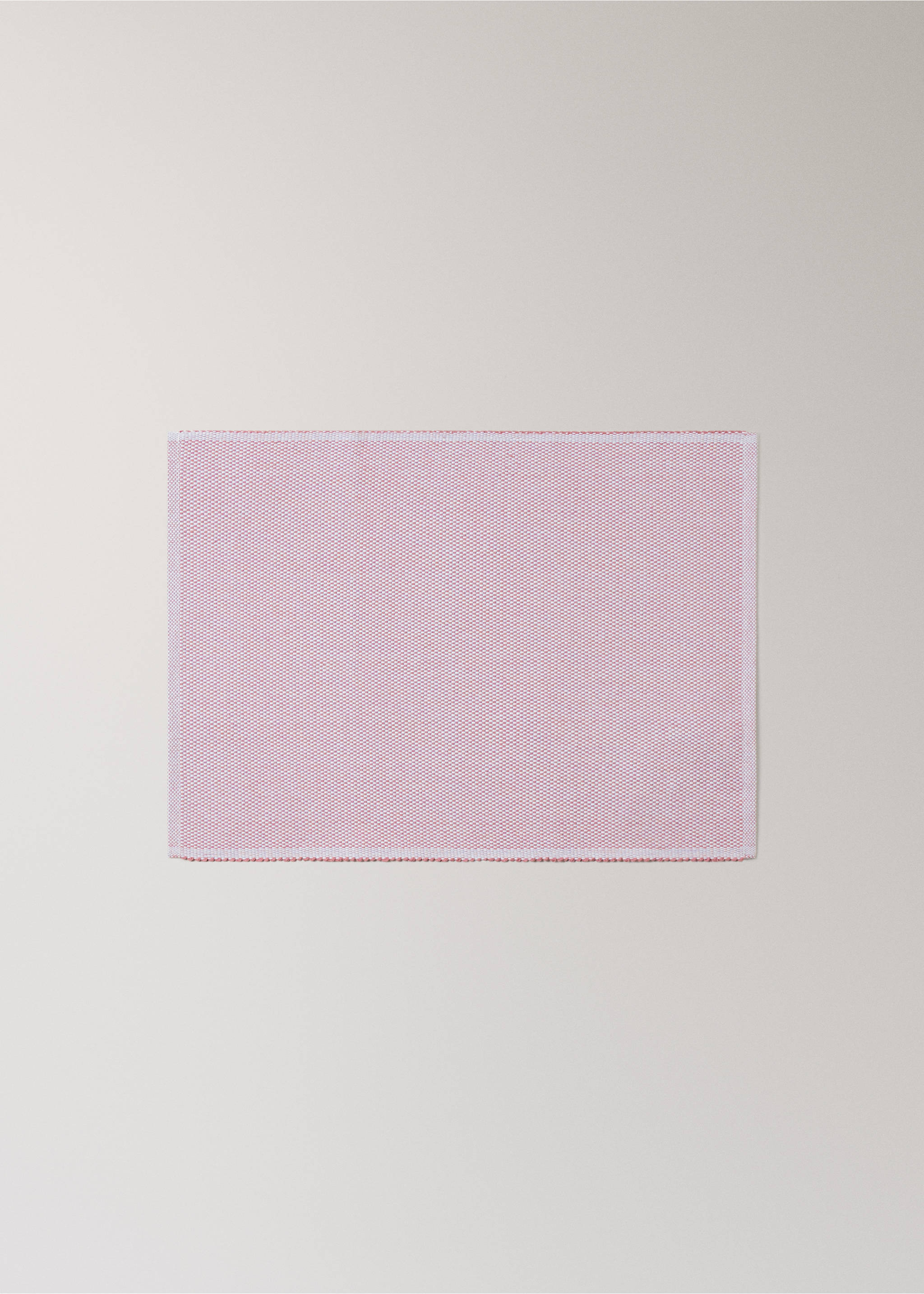 Tischset aus Baumwolle mit Melange-Effekt - Artikel ohne Model, Rosa. Ref: 27081309-00.