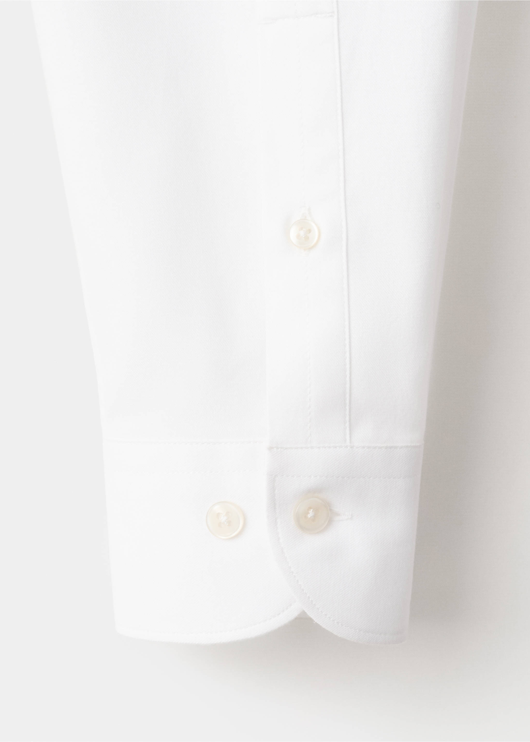 Slim Fit-Hemd aus 100 % Baumwolle - Detail des Artikels 0, Weiß. Ref: 27081310-00.