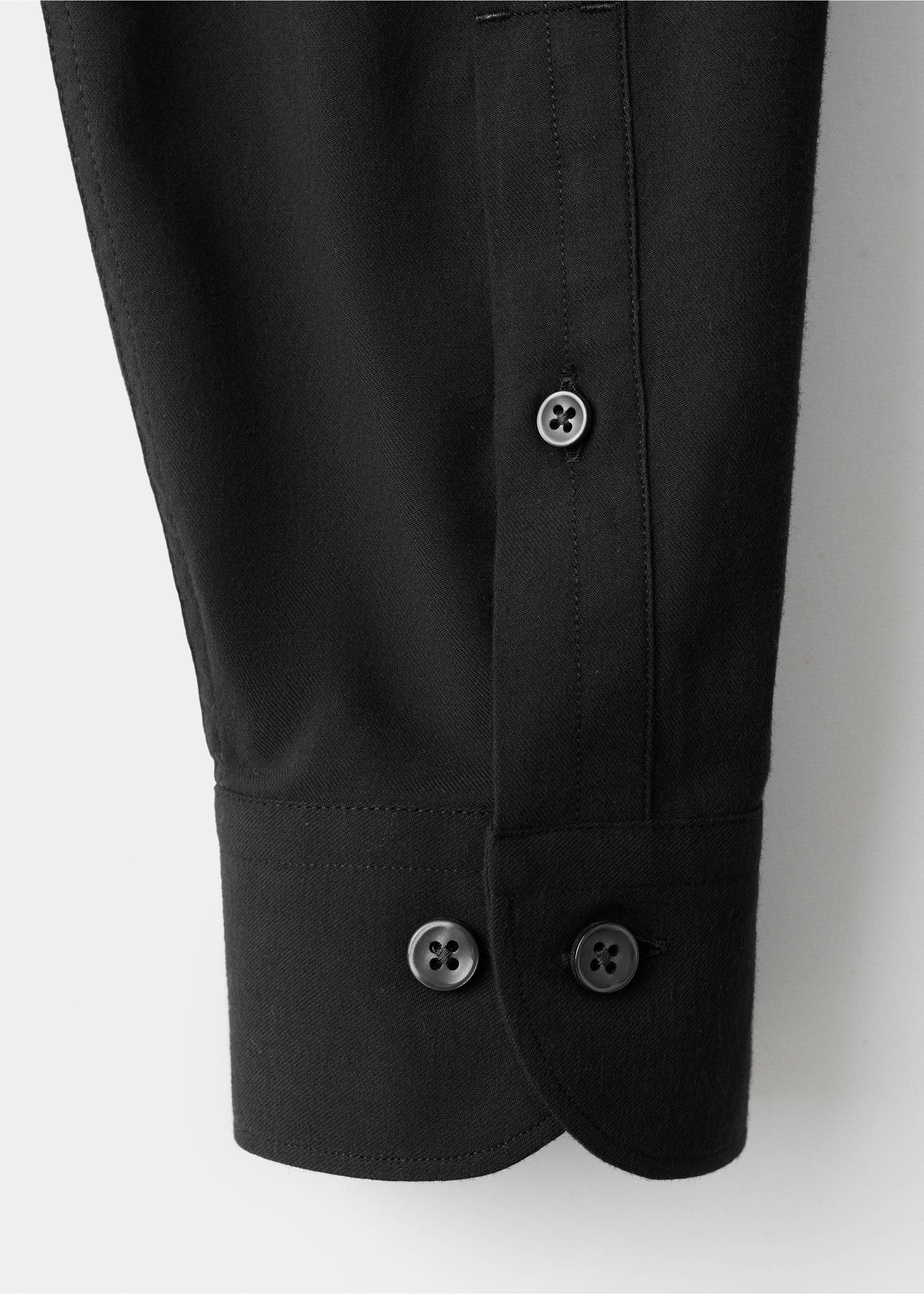 Camisa 100% algodón slim fit - Detalle del artículo 0, Negro. Ref: 27081310-00.