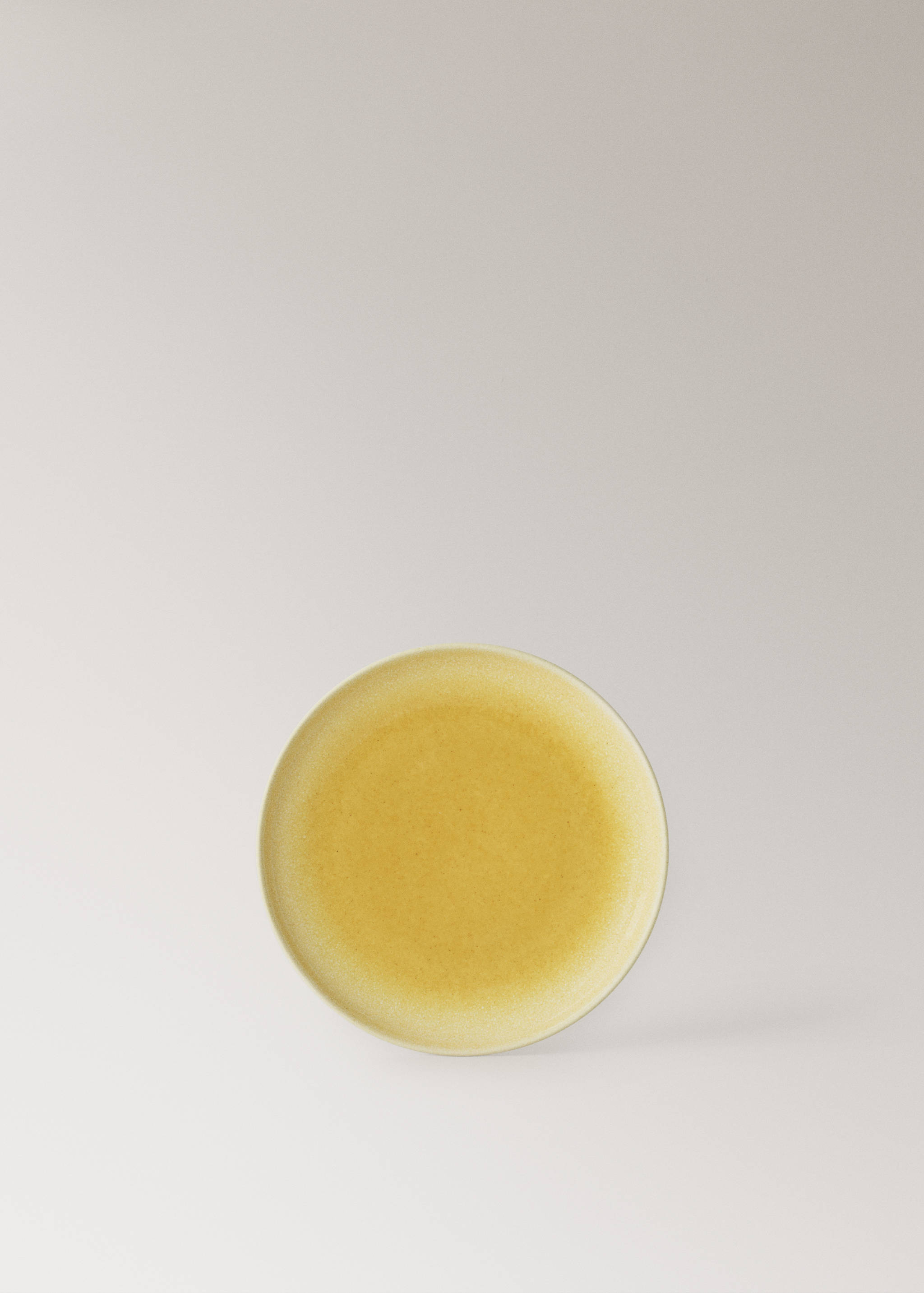 Gradient-colour stoneware dessert plate - Article without model