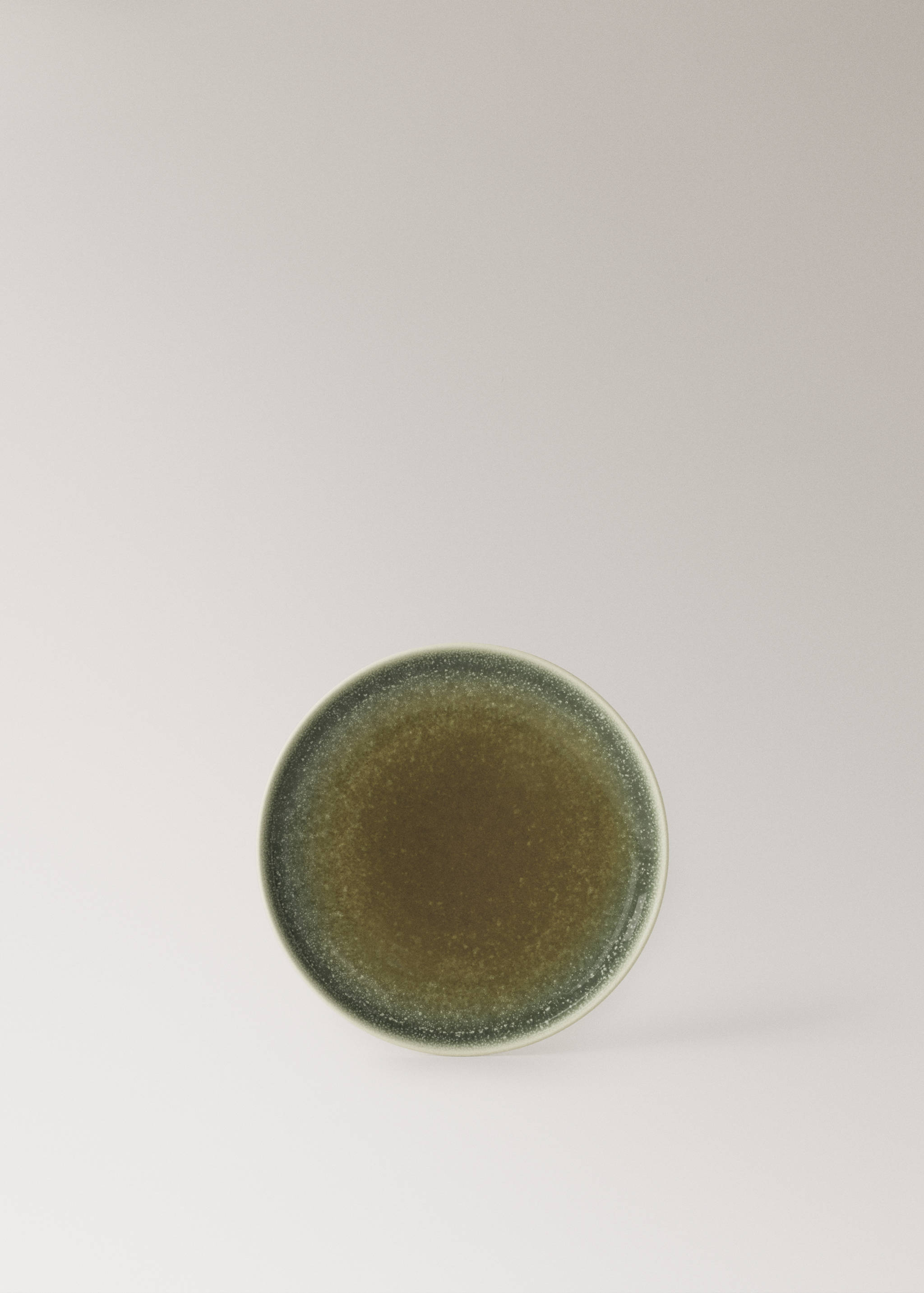 Gradient-colour stoneware dessert plate - Article without model