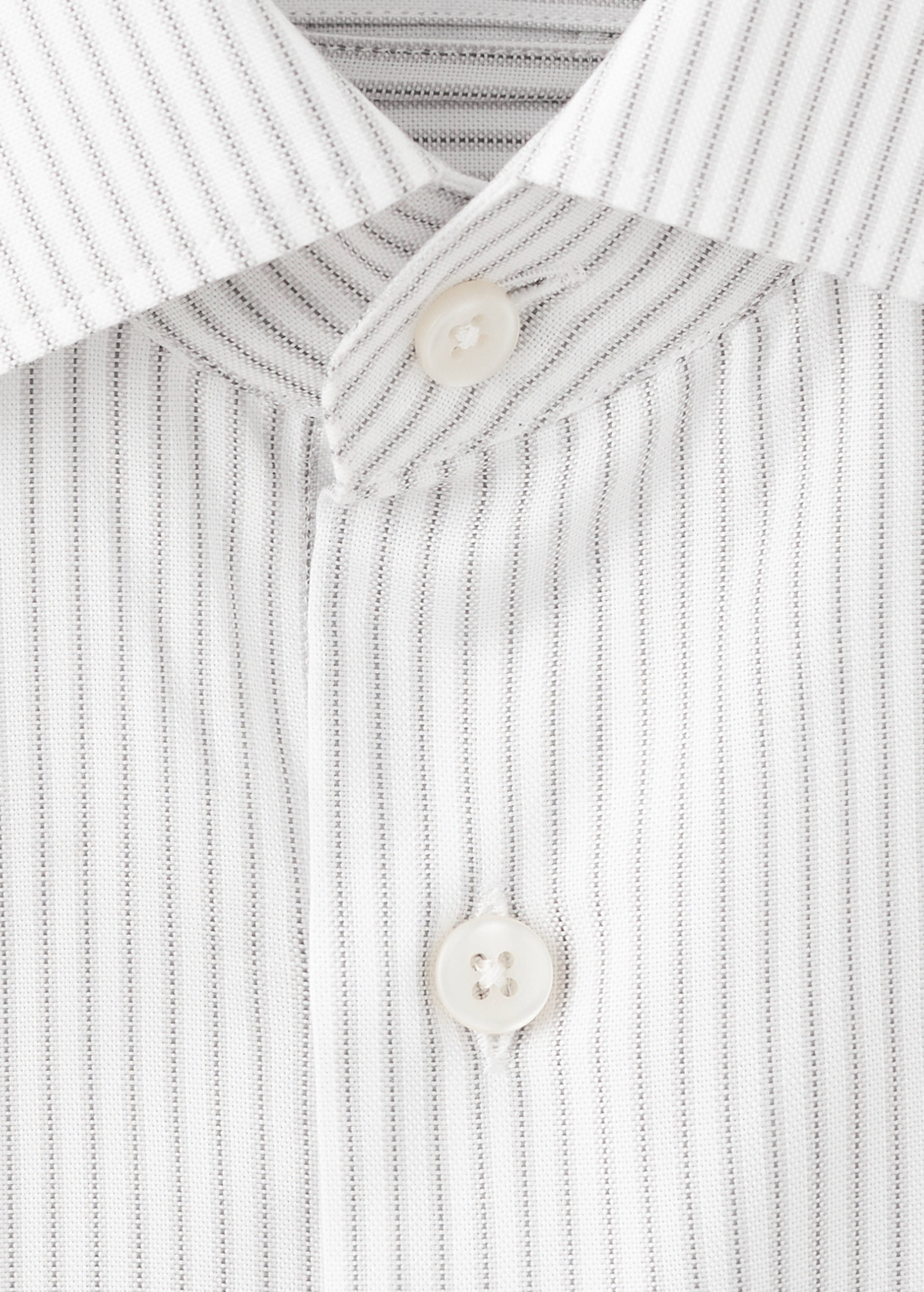 100% cotton slim-fit striped shirt - Details of the article 8