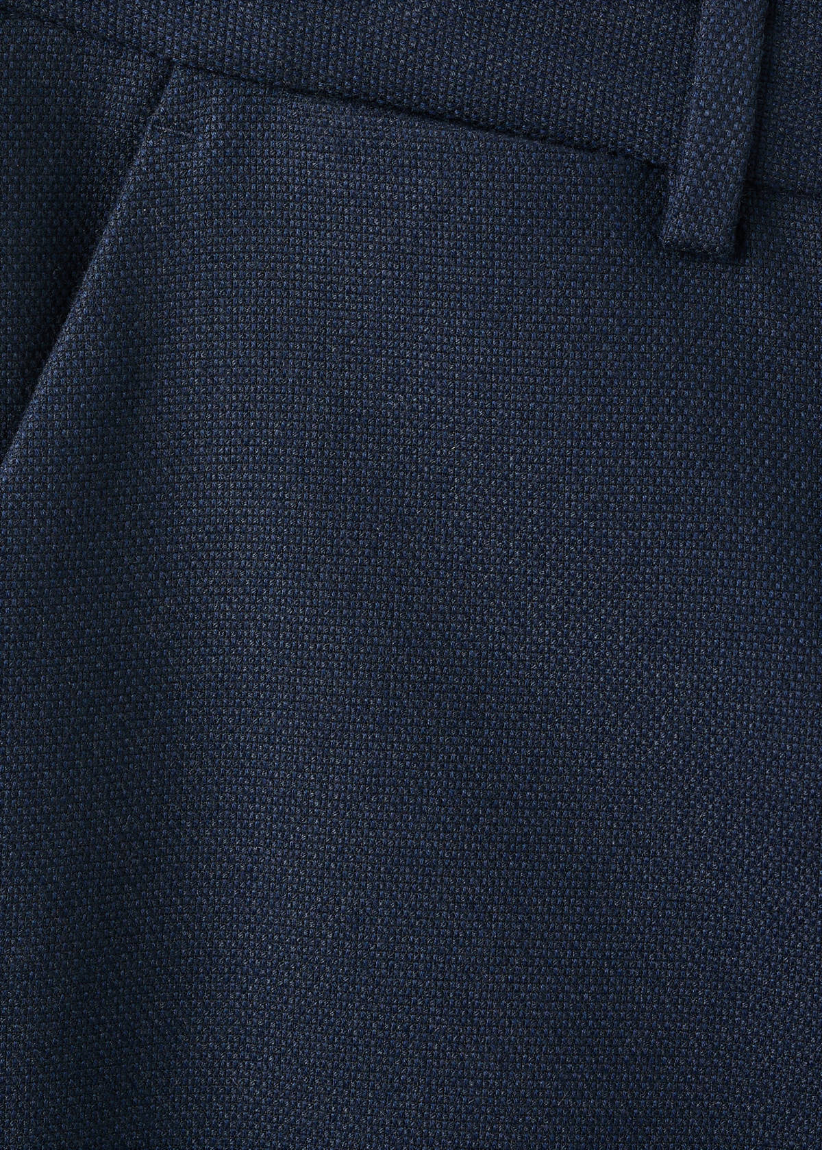 Straight-fit suit trousers — Navy