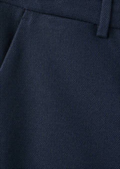 Straight-fit suit trousers — Navy 8