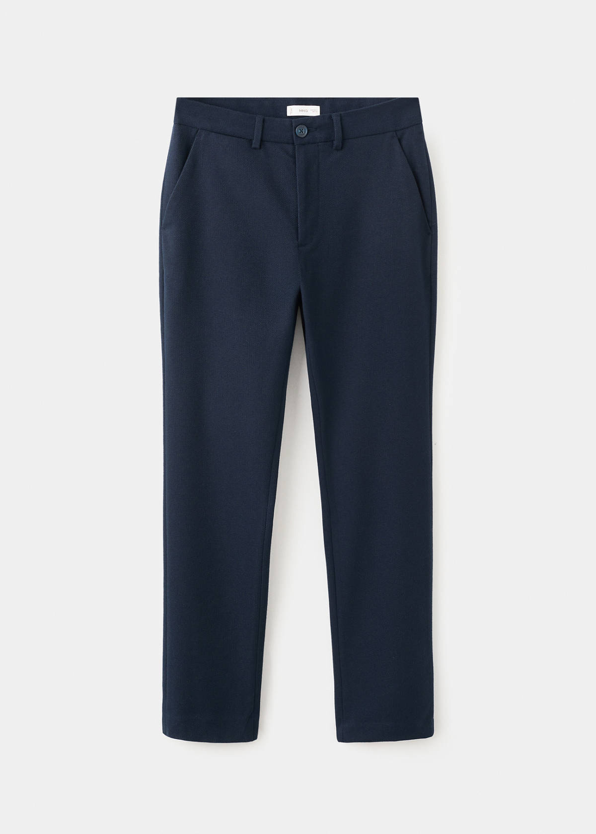 Straight-fit suit trousers — Navy