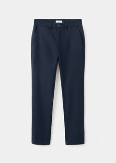 Straight-fit suit trousers — Navy 6