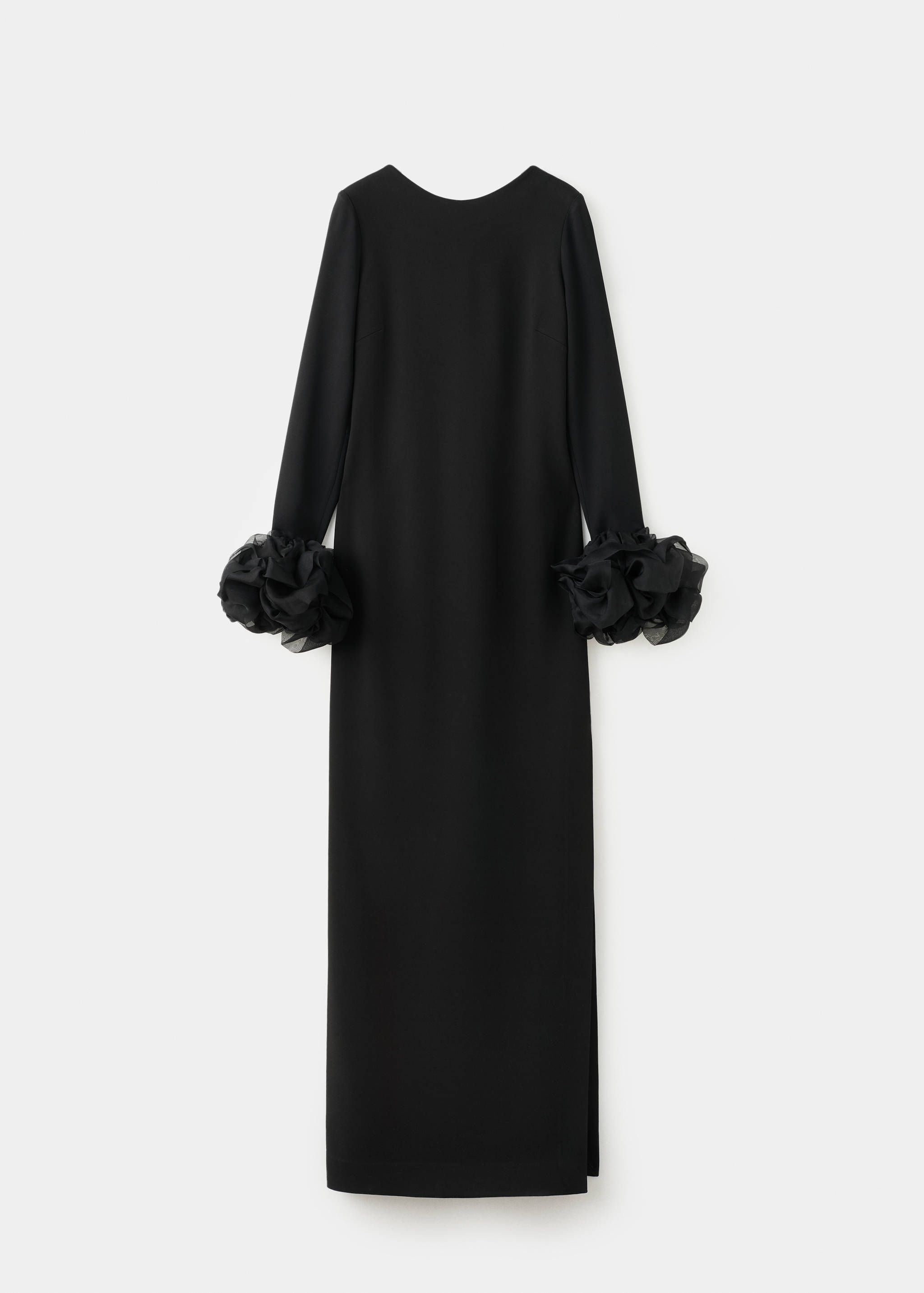 فستان بظهر مفتوح وأساور مزينة بالورود - منتج دون نموذج